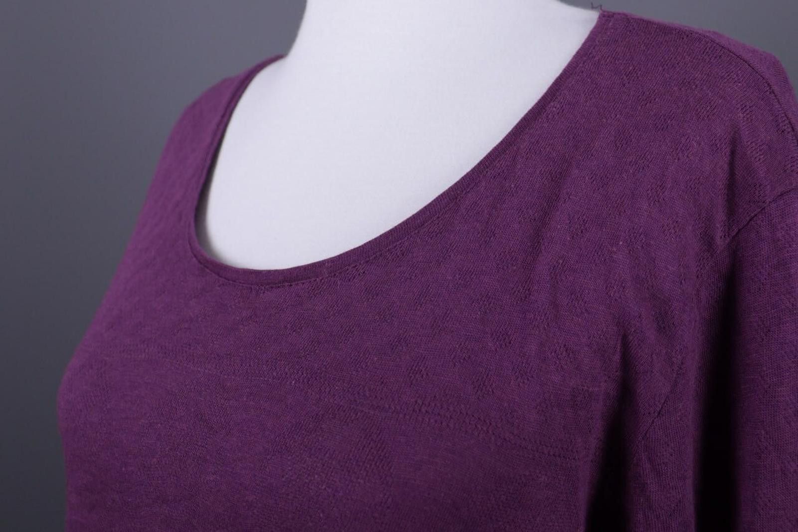 Designer Gudrun Sjoden Purple Long Sleeve Top Shirt Pullover Size XL Size XL / US 12-14 / IT 48-50 - 5 Thumbnail