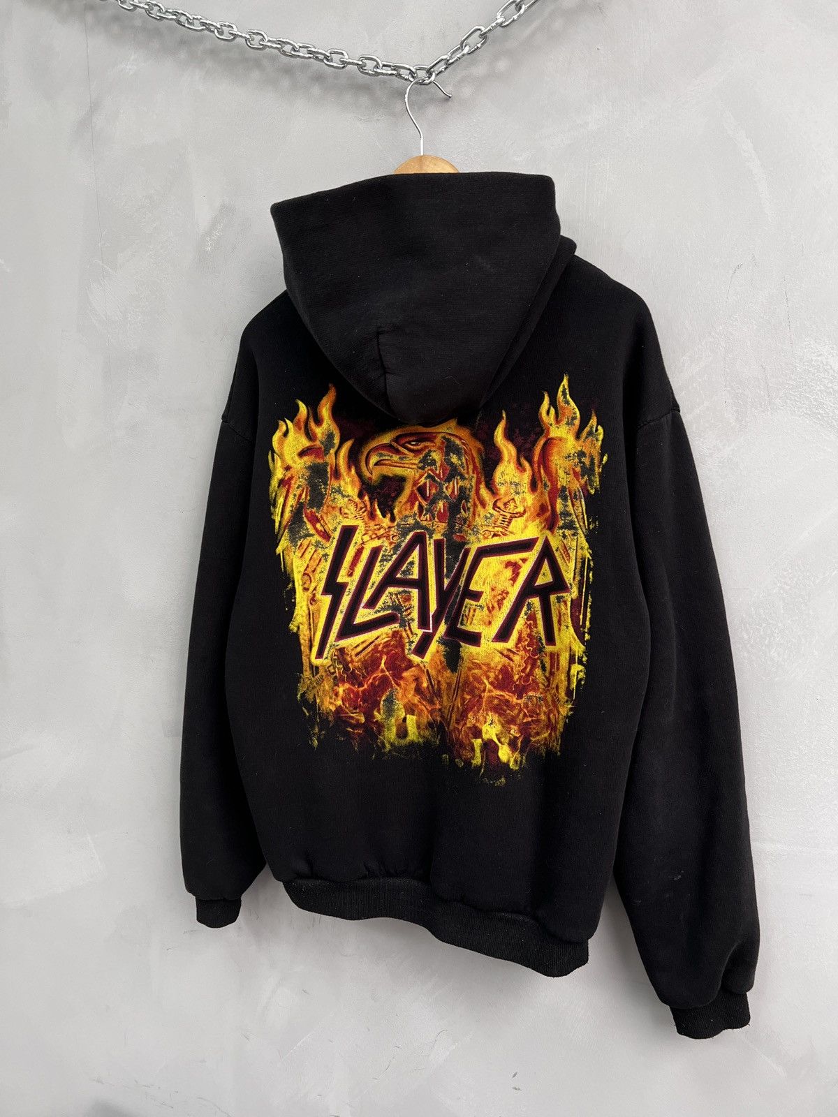 Vintage Rare vintage slayer punk 90s hoodie rock band Size US XL / EU 56 / 4 - 9 Thumbnail