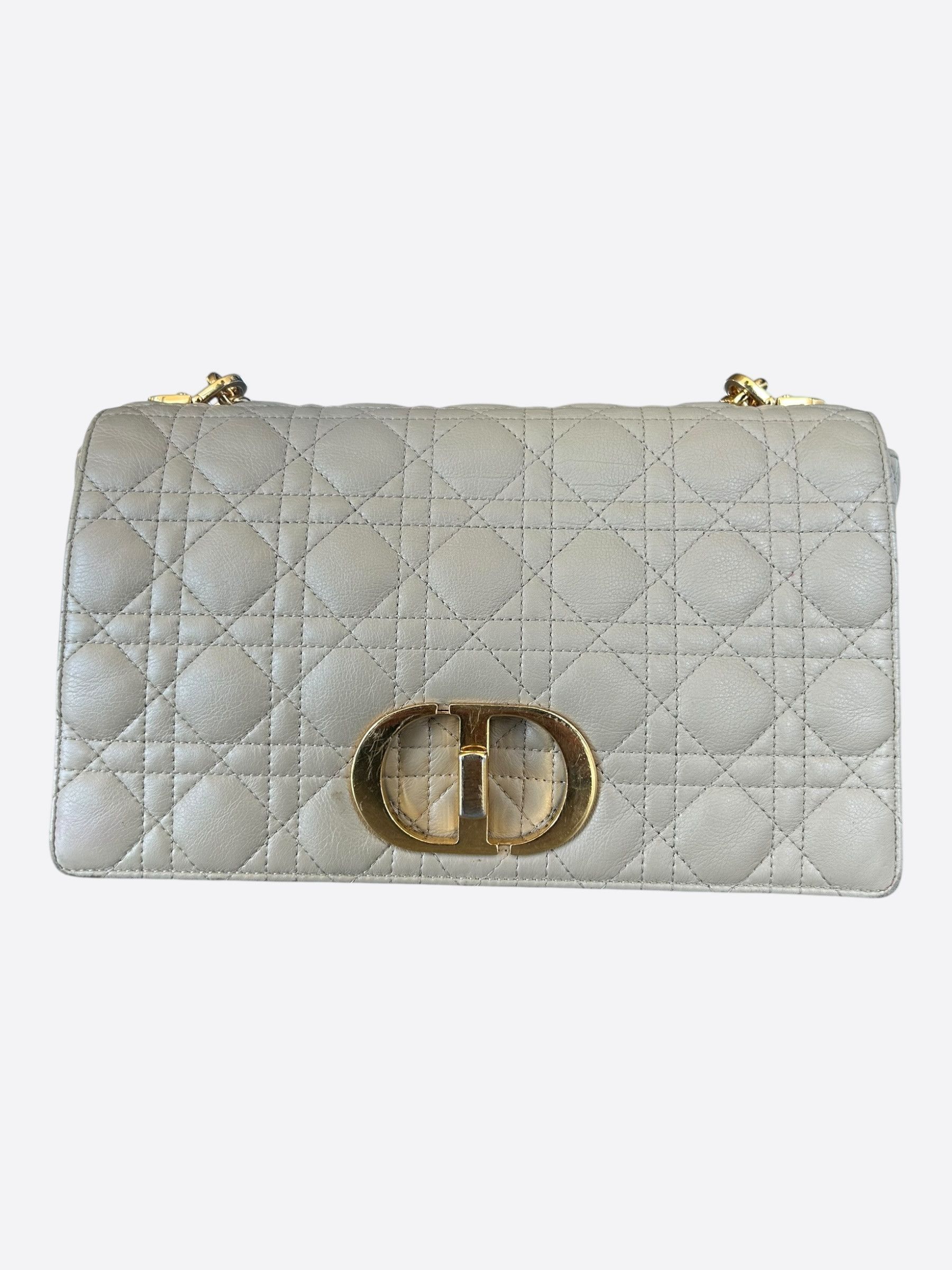Dior Dior Beige Cannage Caro Large Shoulder Bag Size ONE SIZE - 2 Thumbnail
