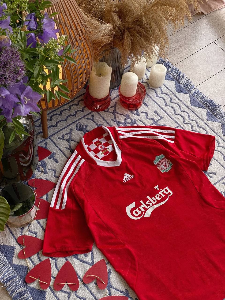 Adidas Liverpool FC Home Jersey 2008 Adidas Carlsberg Fiz #13 Size US S / EU 44-46 / 1 - 1 Thumbnail