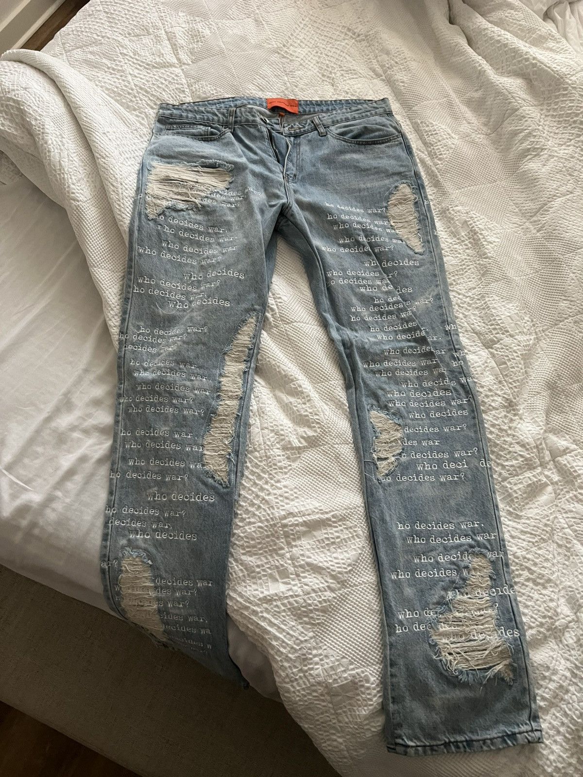 Who Decides War Who Decides War Scripture Jeans size 36 Size US 36 / EU 52 - 7 Thumbnail