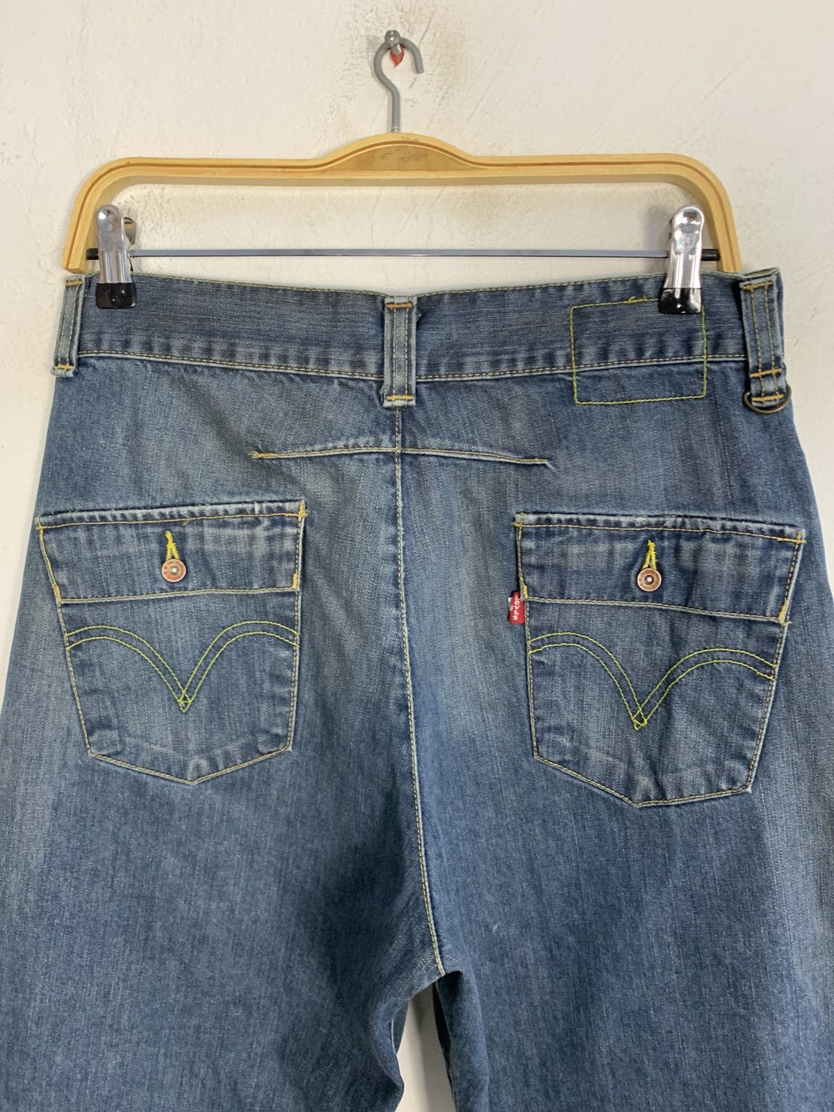 Levi's Rare Levis Europe 102 Uomo Twisted Denim Baggy Knee Padded Size US 30 / EU 46 - 4 Thumbnail