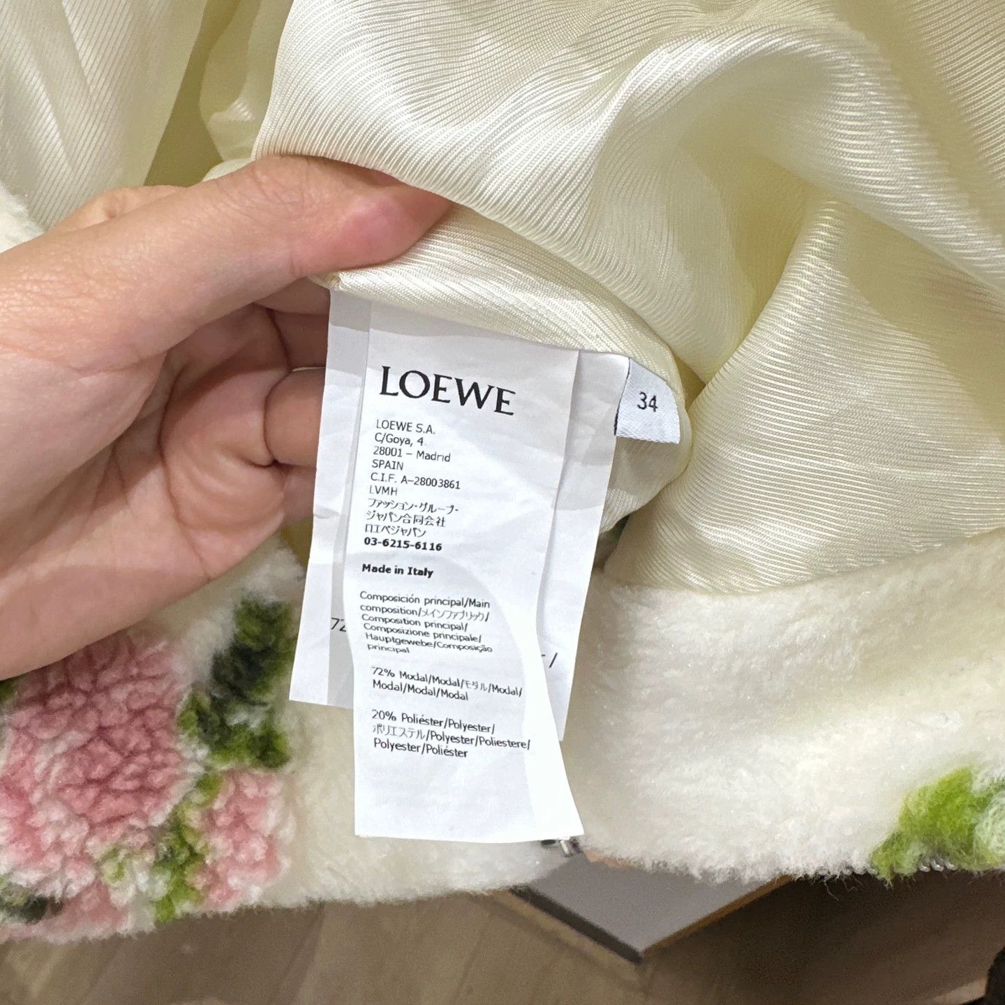 Loewe Loewe apr248 25SS floral plush jacket 34 Size XXS / US 00 / IT 34 - 6 Thumbnail