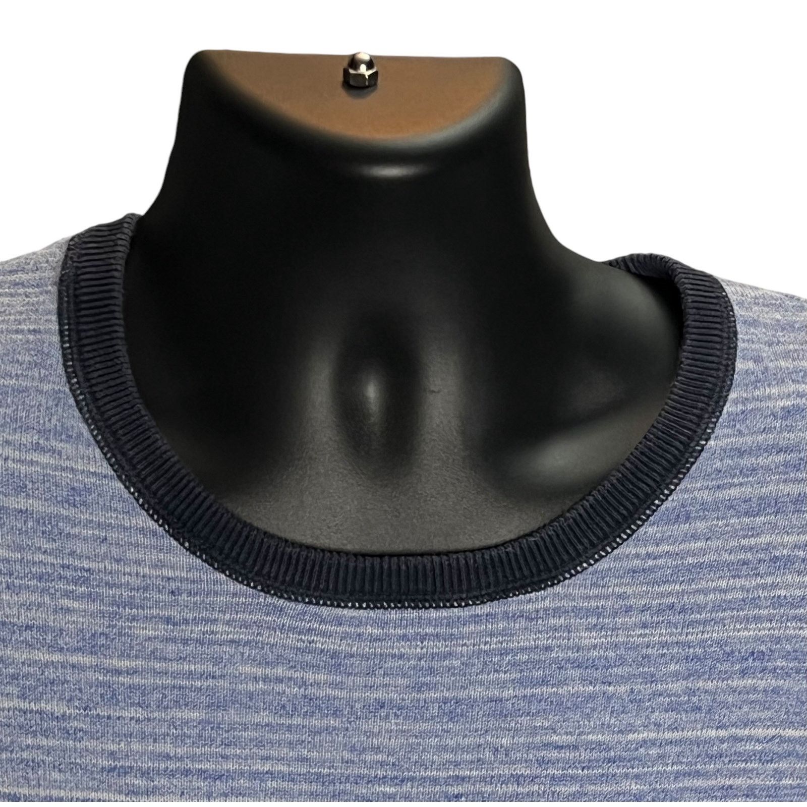 The Rail The Rail Men’s Crewneck Sweater - Blue Striped - Size Large Size US L / EU 52-54 / 3 - 3 Thumbnail