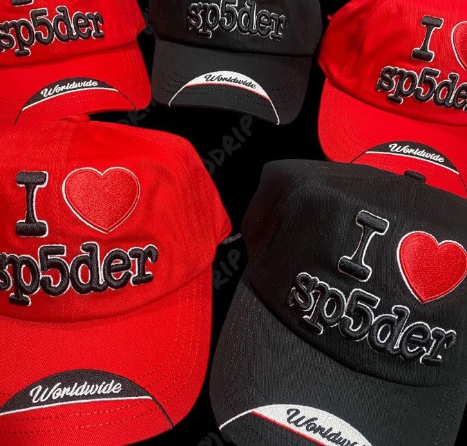 Sp5der × Young Thug Sp5der Souvenir 6-Panel Red Hat Size ONE SIZE - 6 Thumbnail