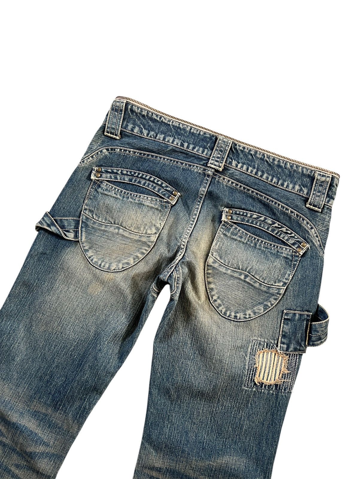If Six Was Nine × Japanese Brand × Le Grande Bleu (L.G.B.) Vintage 90s Rise Rily 🇯🇵 2 in 1 Overalls Size US 34 / EU 50 - 20 Thumbnail
