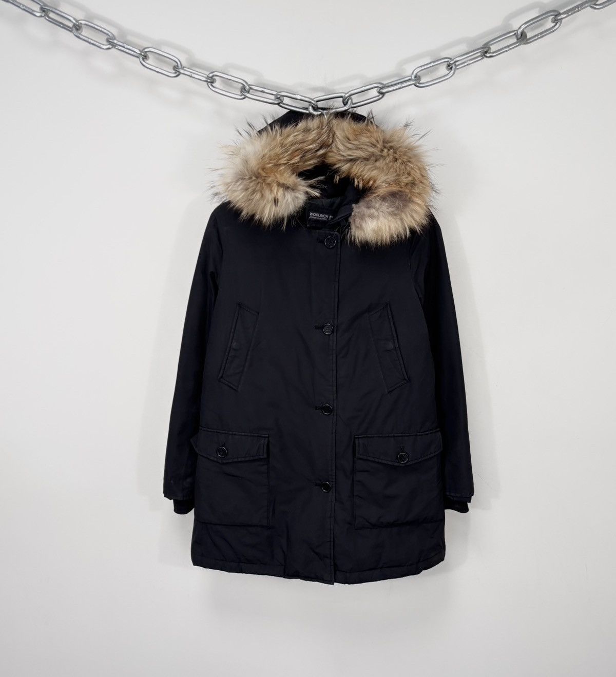 Woolrich Woolen Mills Woolrich Women’s Black Ramar Cloth Arctic Parka Jacket Coat Size S / US 4 / IT 40 - 1 Thumbnail