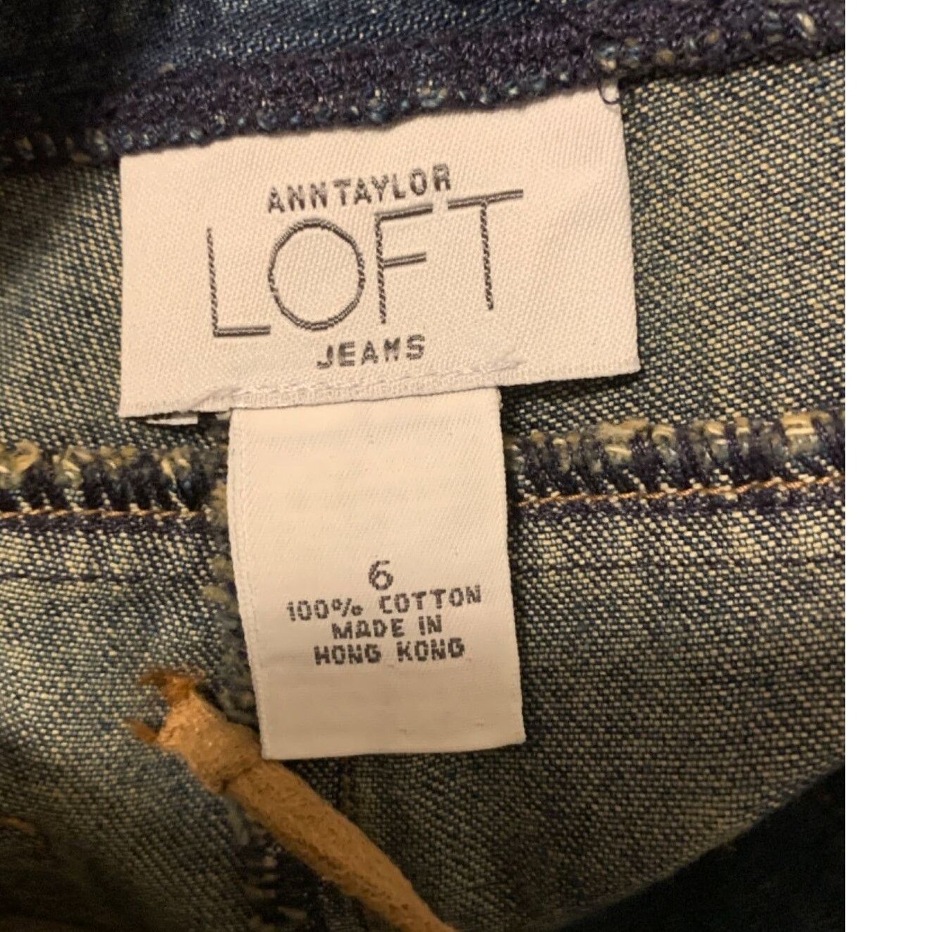 Loft Loft vintage blue wide legs boho jeans size 6 Size 28" / US 6 / IT 42 - 3 Thumbnail