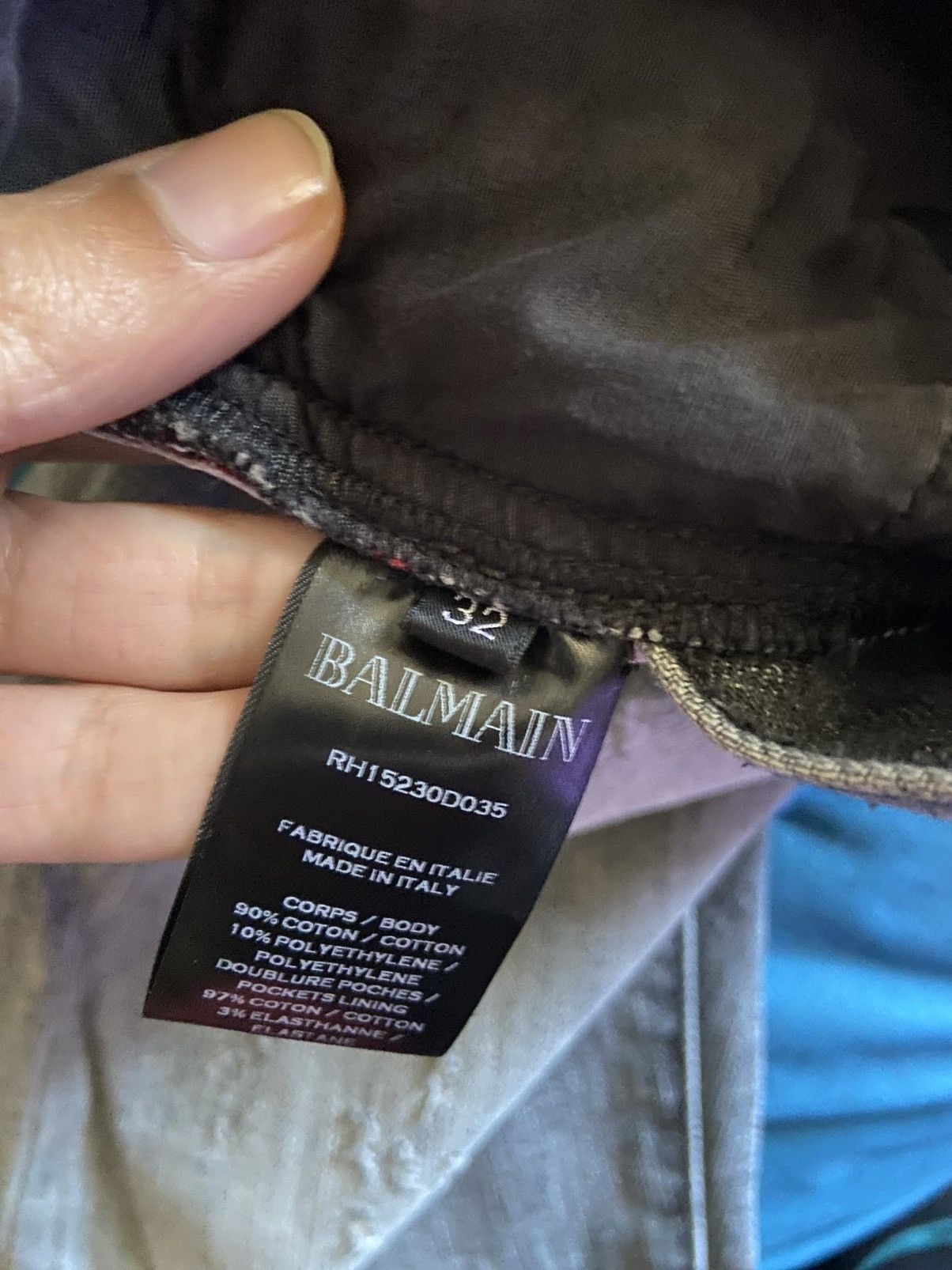 Balmain Balmain Grey Mens Jeans size 32 Size US 32 / EU 48 - 6 Thumbnail