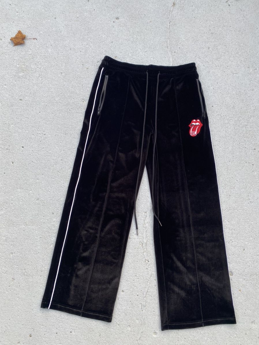 image of Brainwashed Rolling Stoner Velvour Pants in Black, Men's (Size 36)