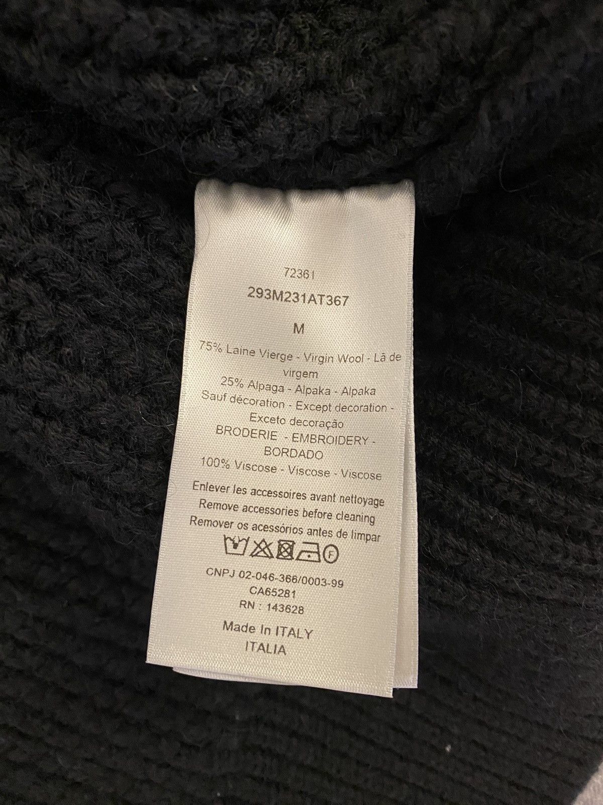 Dior Dior bee jewel black wool and alpaga cardigan M Size US M / EU 48-50 / 2 - 8 Thumbnail