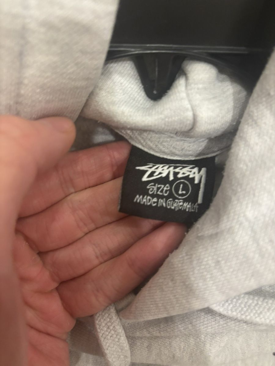 Stussy gray large stussy hoodie Size US L / EU 52-54 / 3 - 3 Thumbnail