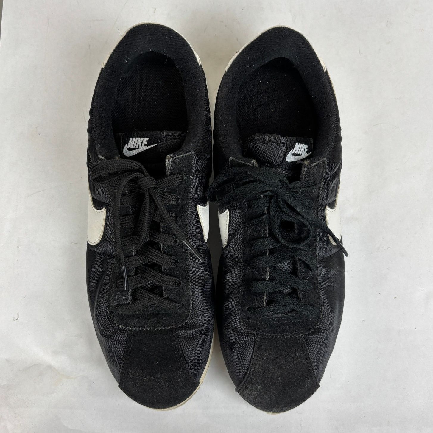 Nike Nike Cortez Basic Nylon Black White Sneakers Shoes Mens 10.5 Size US 10.5 / EU 43-44 - 6 Thumbnail