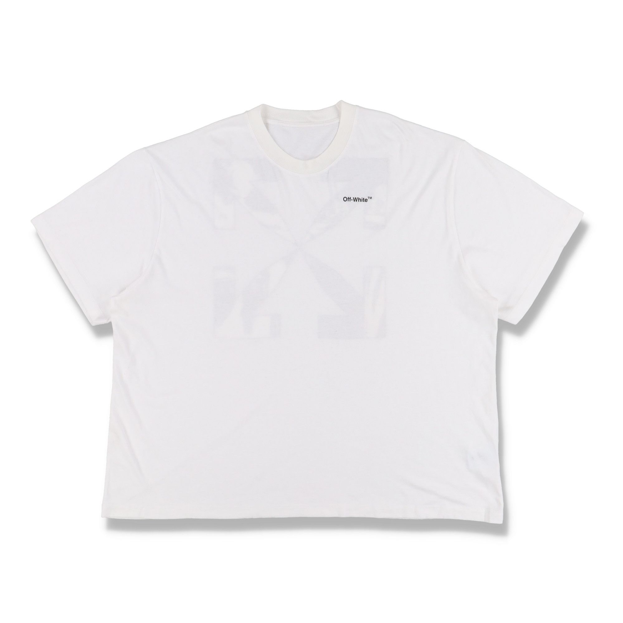 Off-White White Caravaggio Arrows Logo Oversized T-Shirt Size XXS / US 00 / IT 34 - 5 Thumbnail