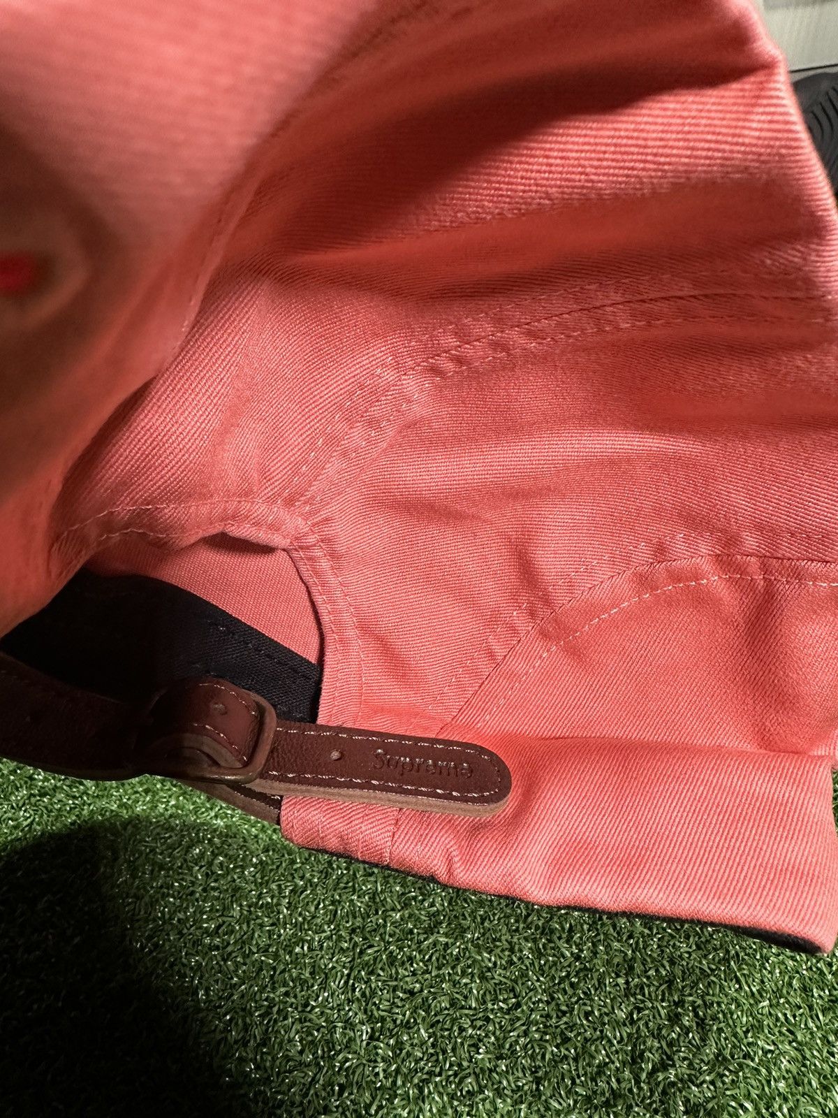 Supreme Supreme Washed Chino Twill Camp Cap Coral Size ONE SIZE - 4 Thumbnail