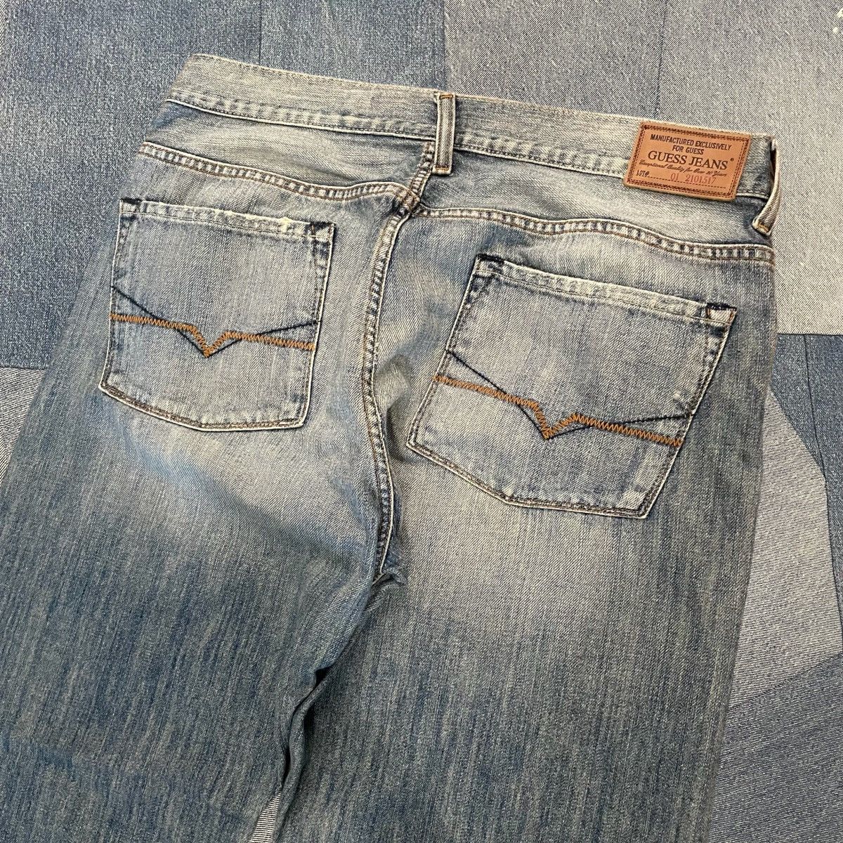 Guess × Vintage CRAZY Baggy Y2K Guess Denim Size US 35 - 3 Thumbnail