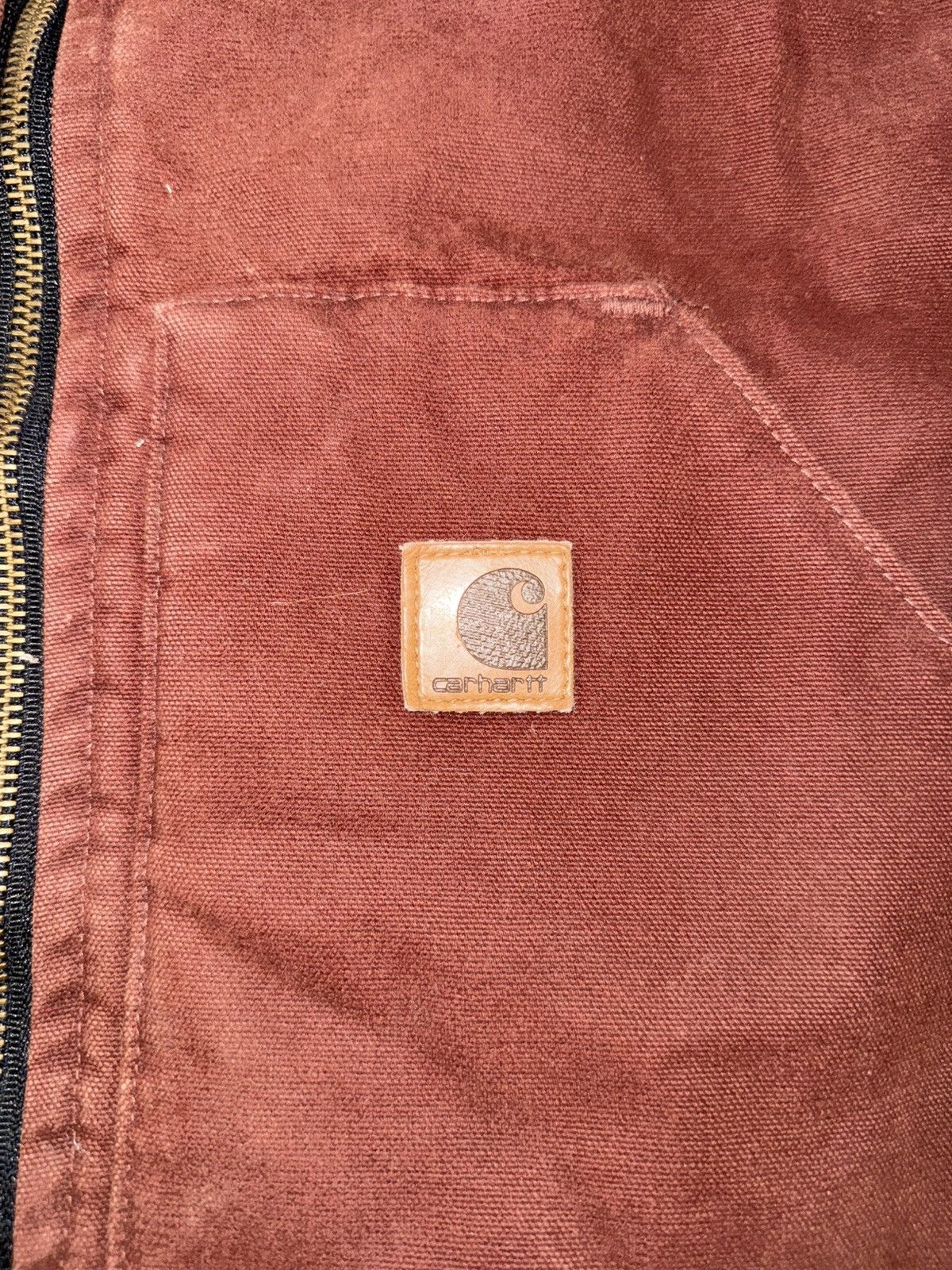 Carhartt Vintage Carhartt Vest Mens Medium Clay Red Quilt Lined Size US M / EU 48-50 / 2 - 6 Thumbnail