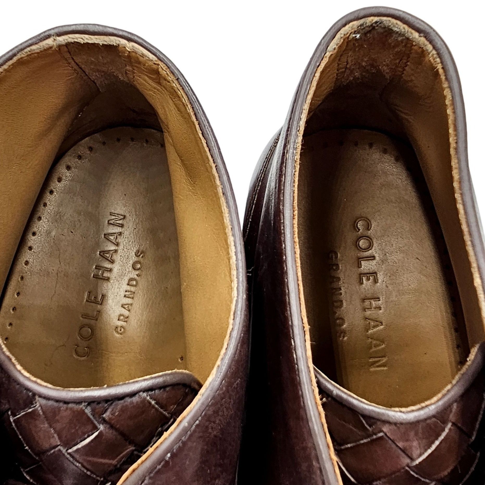Cole Haan Cole Haan Cambridge Brown Woven Leather Chukka Boots Men 8.5 Size US 8.5 / EU 41-42 - 12 Thumbnail
