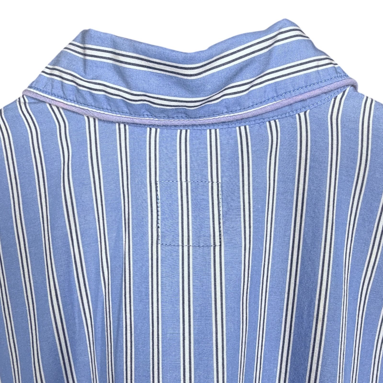 Polo Ralph Lauren Polo Ralph Lauren Mens S/M Blue White Striped Pajama Shirt Size ONE SIZE - 8 Thumbnail