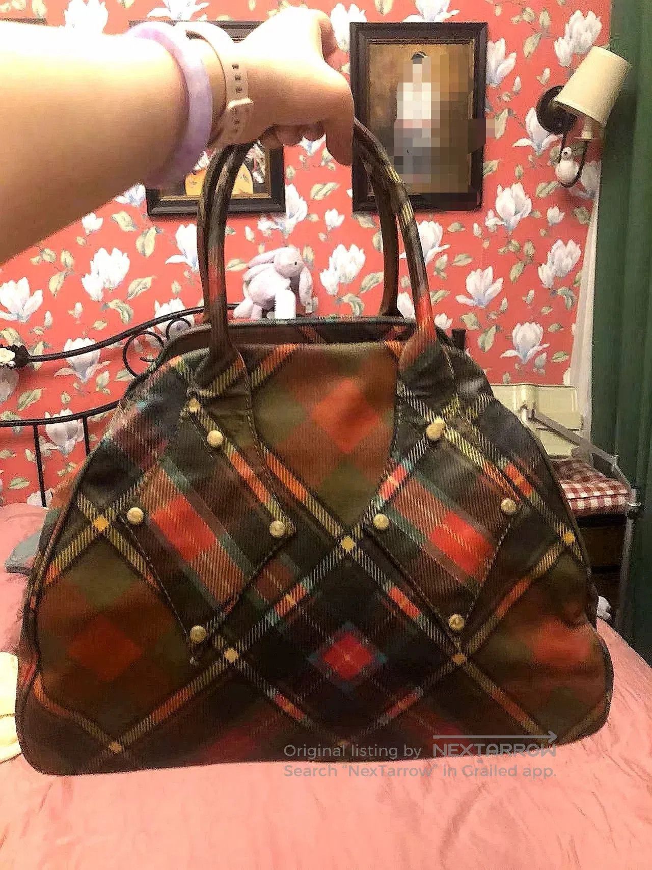 Vivienne Westwood Vivienne Westwood Red Plaid Bowling Bag. Size ONE SIZE - 1 Thumbnail