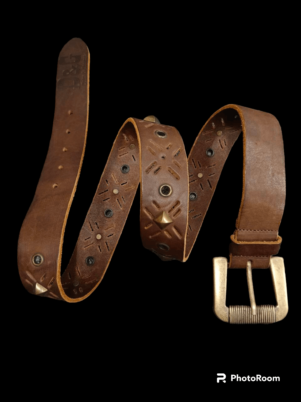 Dolce & Gabbana 0G🔥D&G STUDDED LETHER BELT(SIZE 31-35 INCH) Size ONE SIZE - 1 Thumbnail
