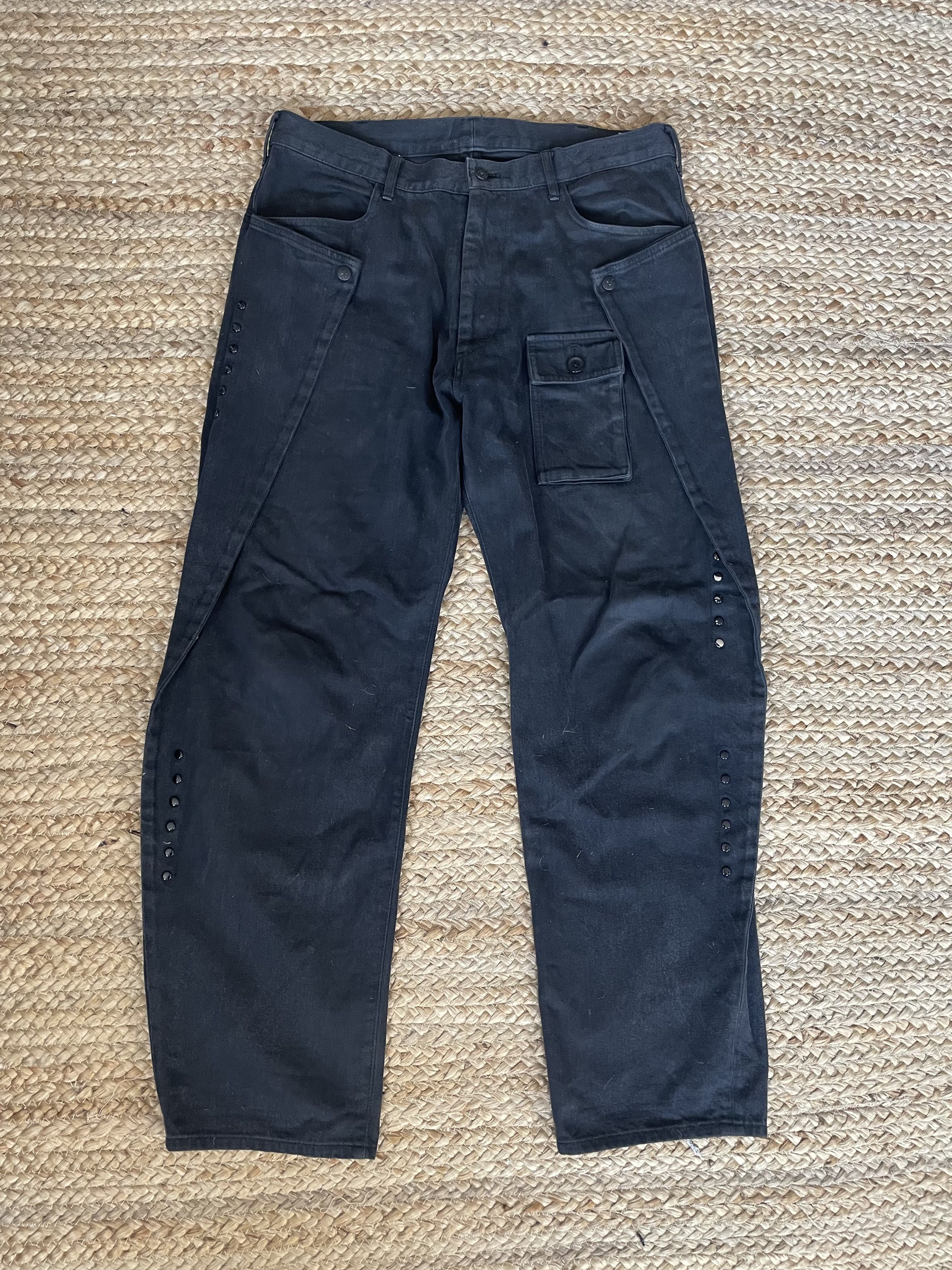 Yohji Yamamoto AW06 Studded Transformer Denim Size US 34 / EU 50 - 1 Thumbnail