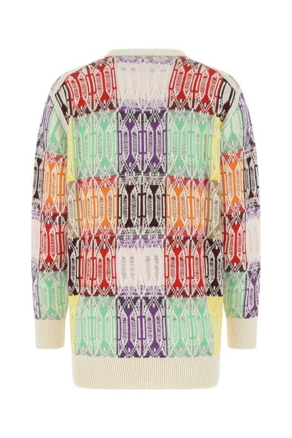 Chloe o1y0825 V-neck Cardigan in Multicolor Size M / US 6-8 / IT 42-44 - 2 Thumbnail