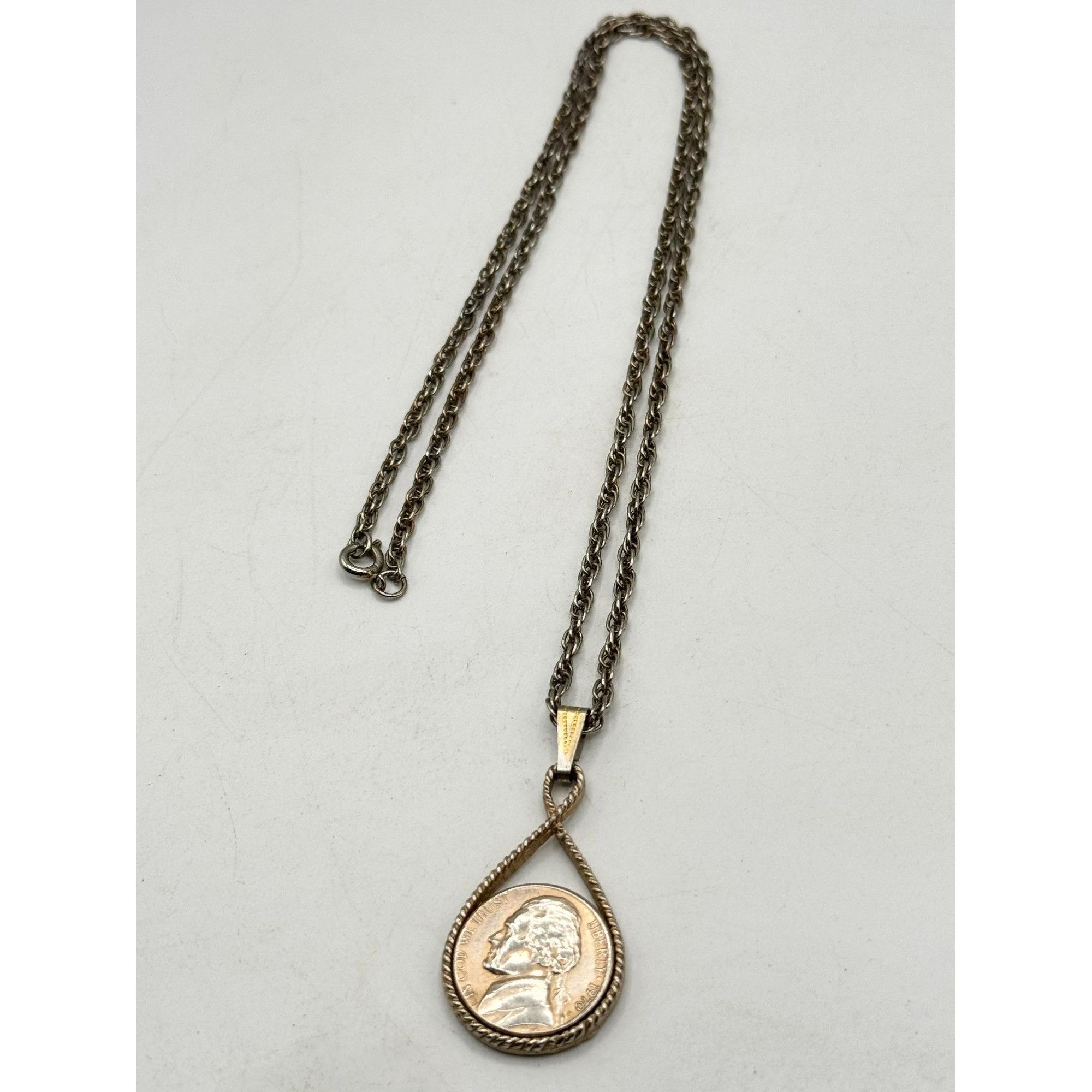 Vintage Vintage coin pendant necklace Size ONE SIZE - 4 Thumbnail