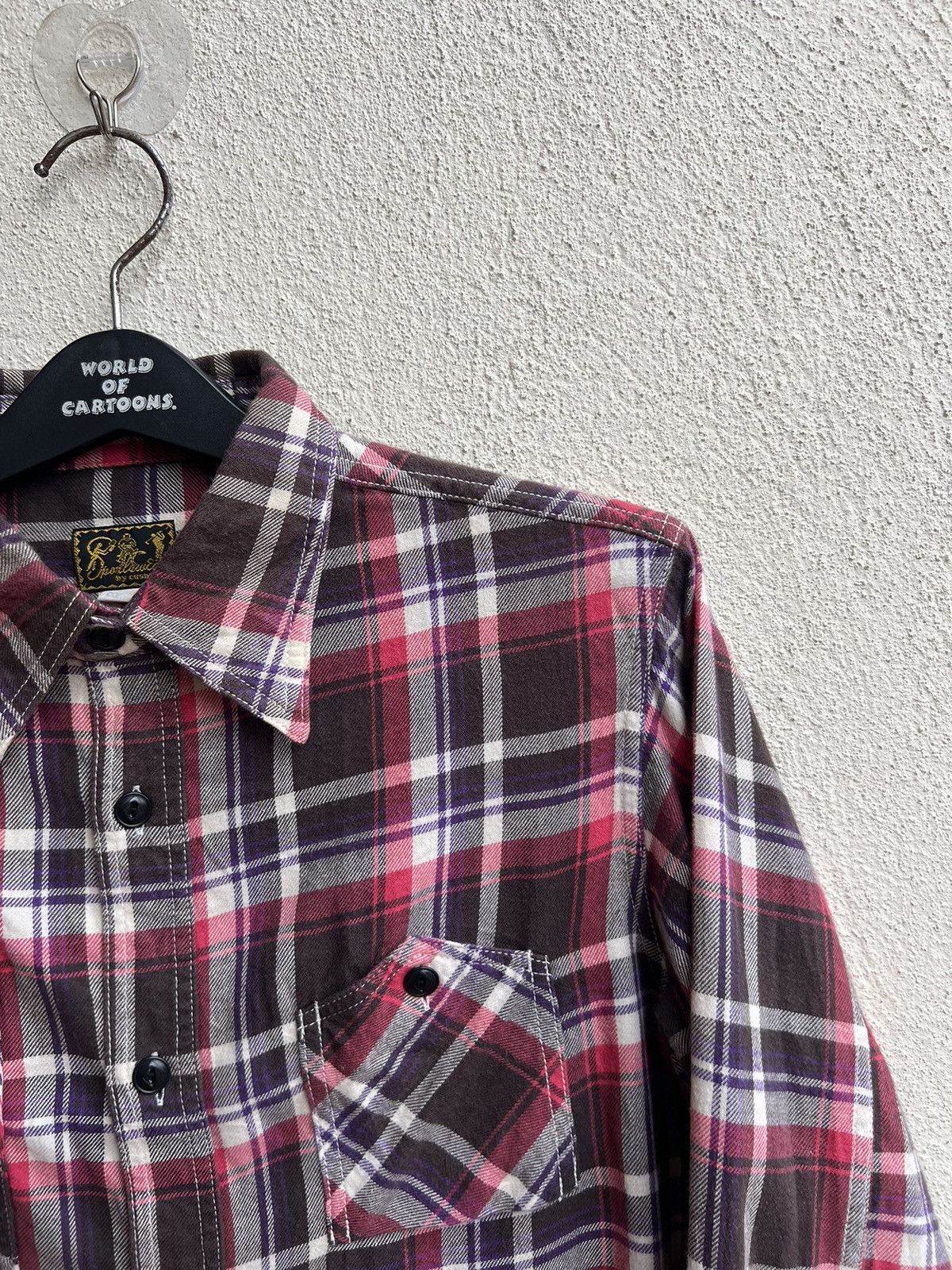 Cushman Cushman Japan Chin Strap Gusset Flannel Shirt Size US M / EU 48-50 / 2 - 8 Thumbnail