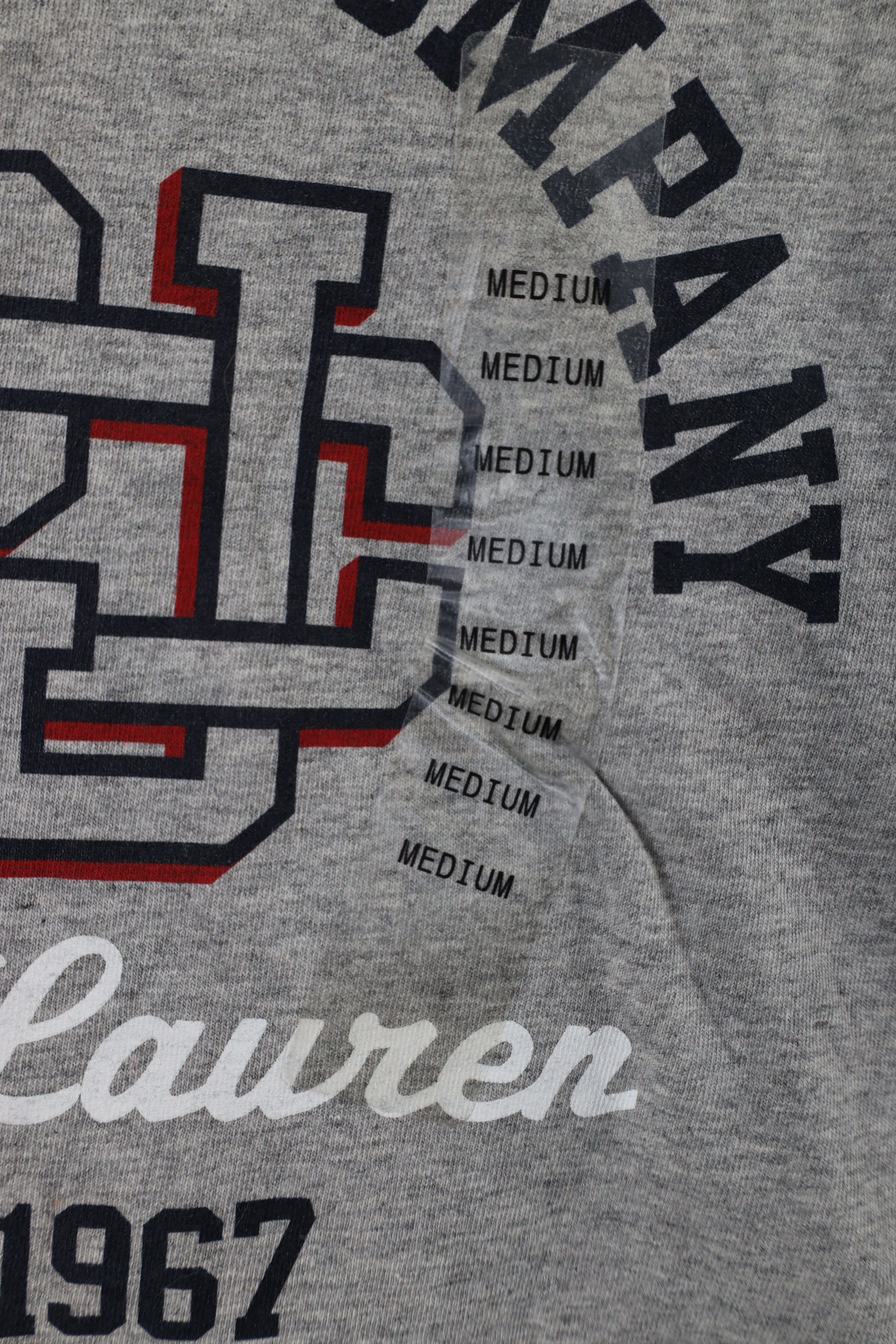 Ralph Lauren × Vintage Deadstock Vintage 90s Ralph Lauren Spell Out T-Shirt Gray Size US M / EU 48-50 / 2 - 8 Thumbnail
