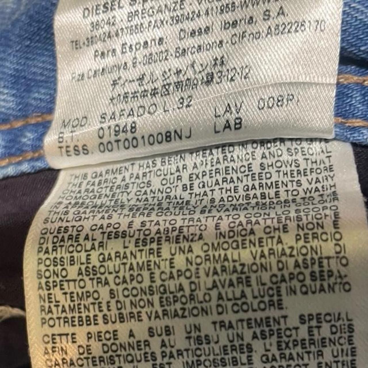 Diesel Diesel Deadstock light blue wash slim straight Size US 31 - 7 Thumbnail