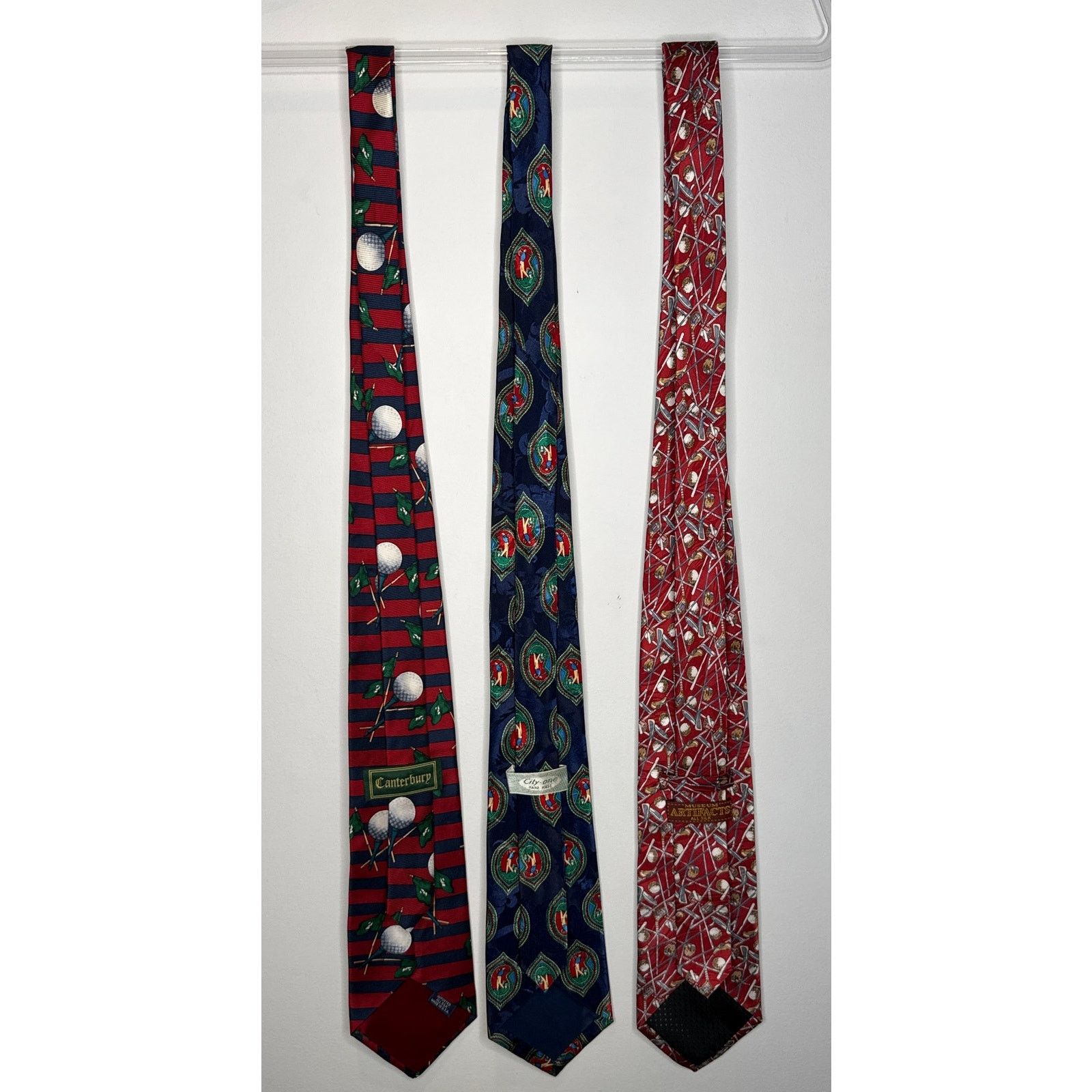 Other 1990s Golf Silk Tie Set Canterbury Museum Artifacts City-One Size ONE SIZE - 3 Thumbnail