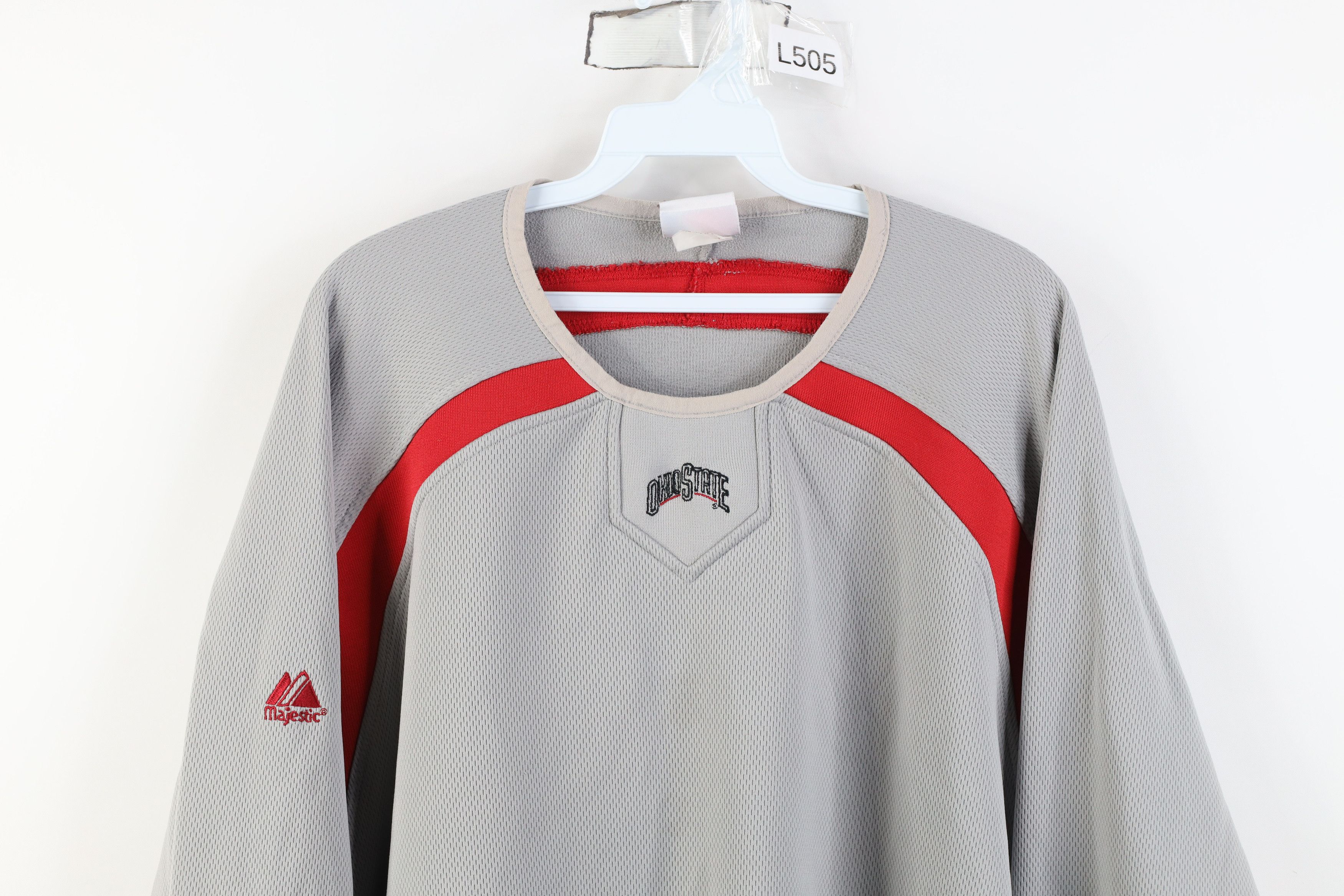 Majestic Vintage Majestic Knit Ohio State University Sweatshirt Gray Size US XXL / EU 58 / 5 - 2 Thumbnail