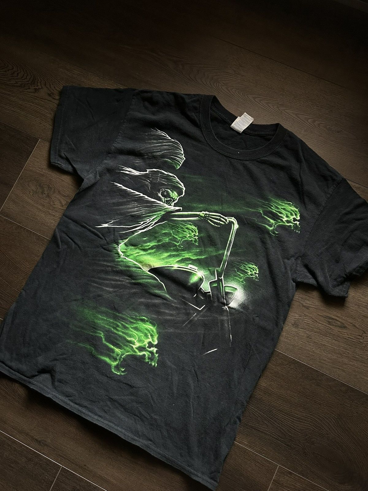 Vintage Vintage Grim Reaper T-Shirt Size US L / EU 52-54 / 3 - 3 Thumbnail