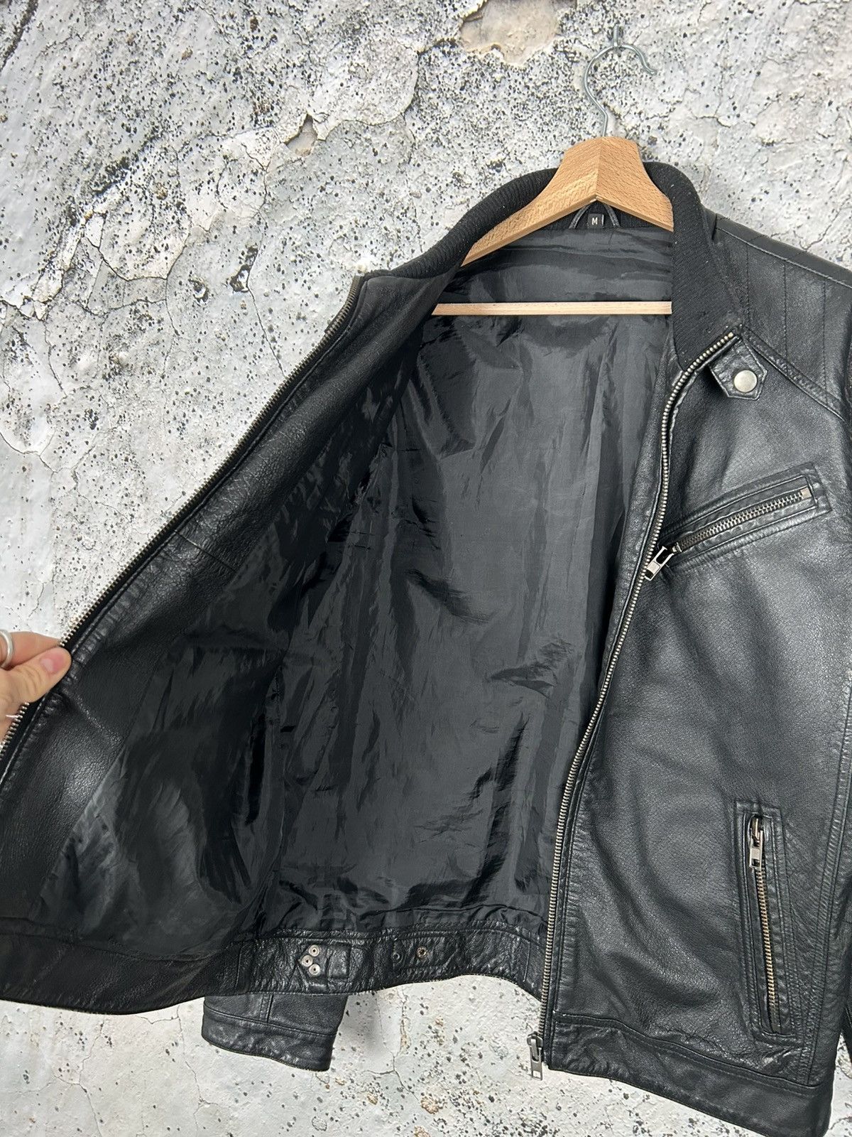 Genuine Leather Vintage Genuine Leather Jacket Avant Garde Designer Archive Size US M / EU 48-50 / 2 - 6 Thumbnail