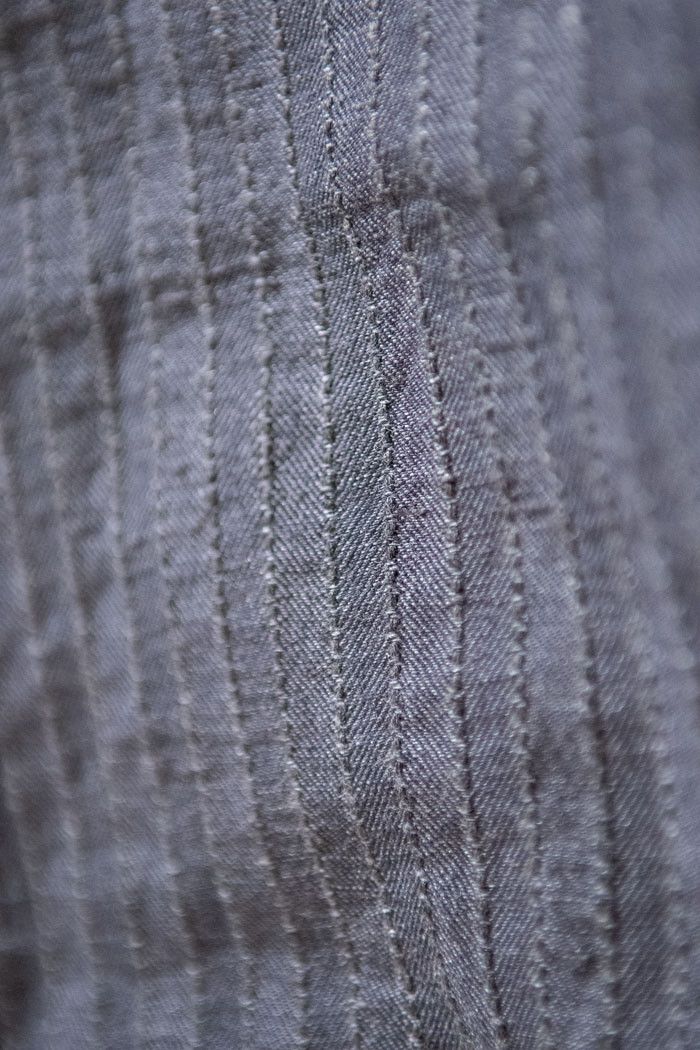 Ts(S) Tss Cotton Linen Herringbone Gray Fatigue Pants Size US 36 / EU 52 - 9 Thumbnail