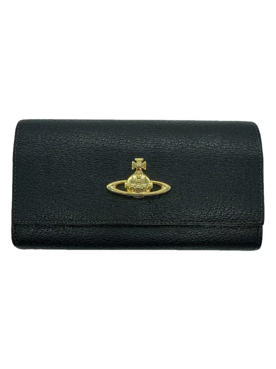 Vivienne Westwood Vivienne Westwood Plain Long Wallet Black Size ONE SIZE - 1 Thumbnail