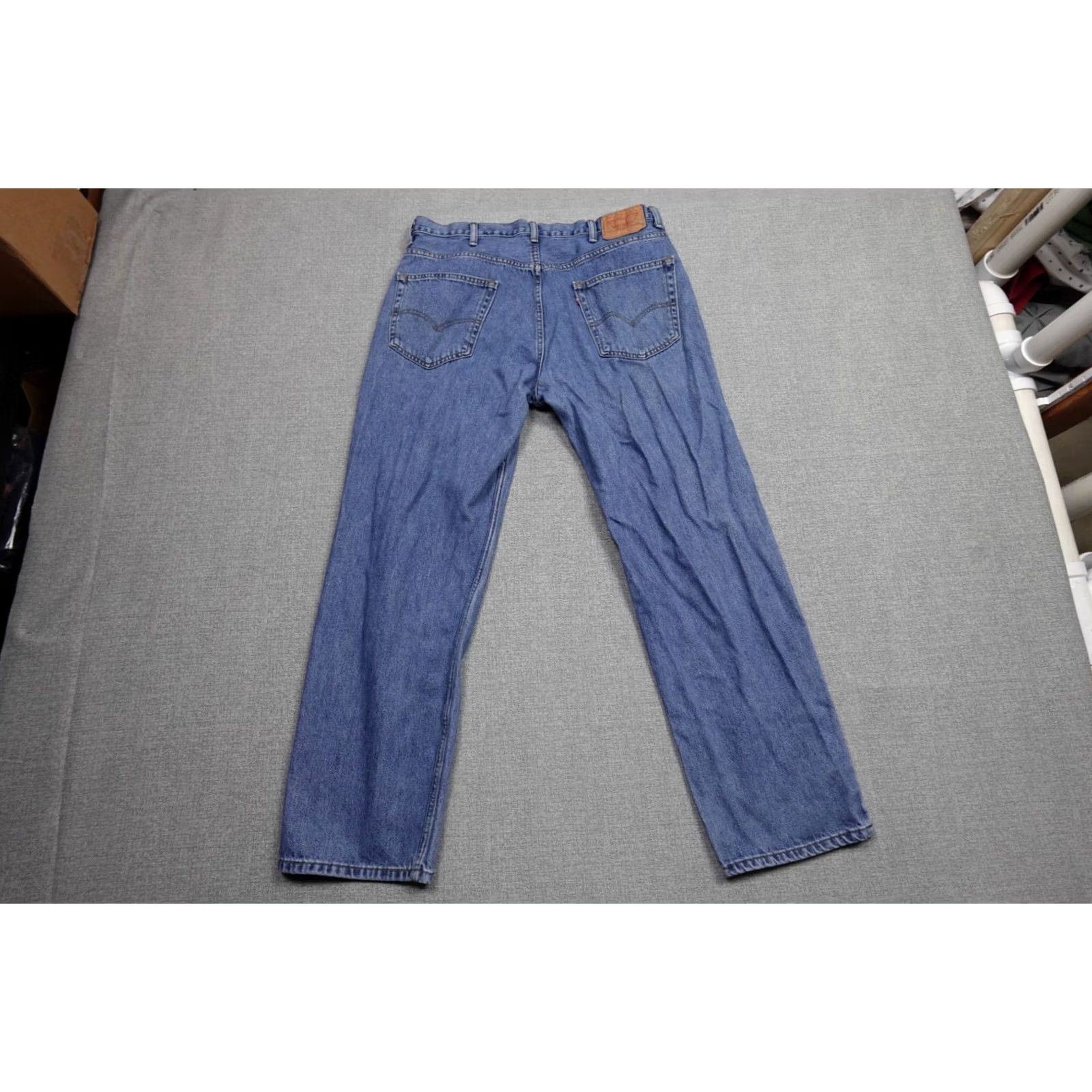 Levi's Levi's 550 Jeans Mens 38x32 Blue Relaxed Fit Light Wash Western Cowboy Rancher Jeans Size US 38 / EU 54 - 4 Thumbnail