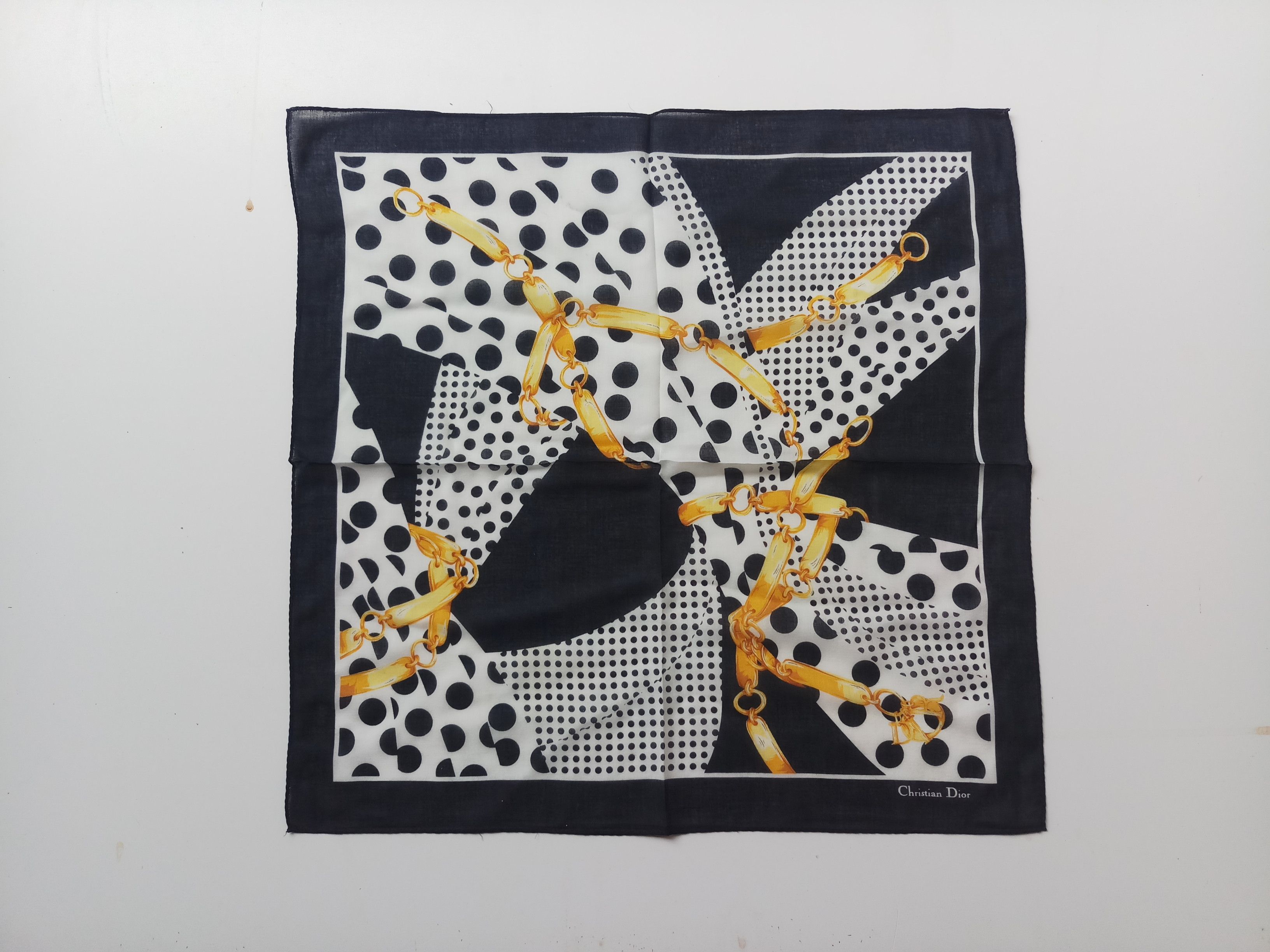 Christian Dior Monsieur VTG Christian Dior handkerchief Bandana Size ONE SIZE - 3 Thumbnail