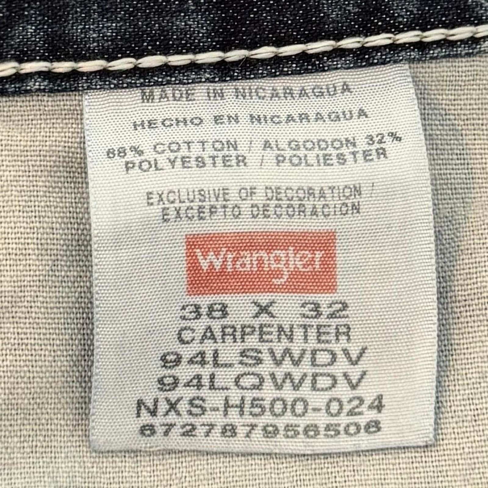 Carhartt × JNCO × Wrangler Vintage Y2K Carhartt Style Baggy Carpenter Distressed Jeans Size US 38 / EU 54 - 4 Thumbnail