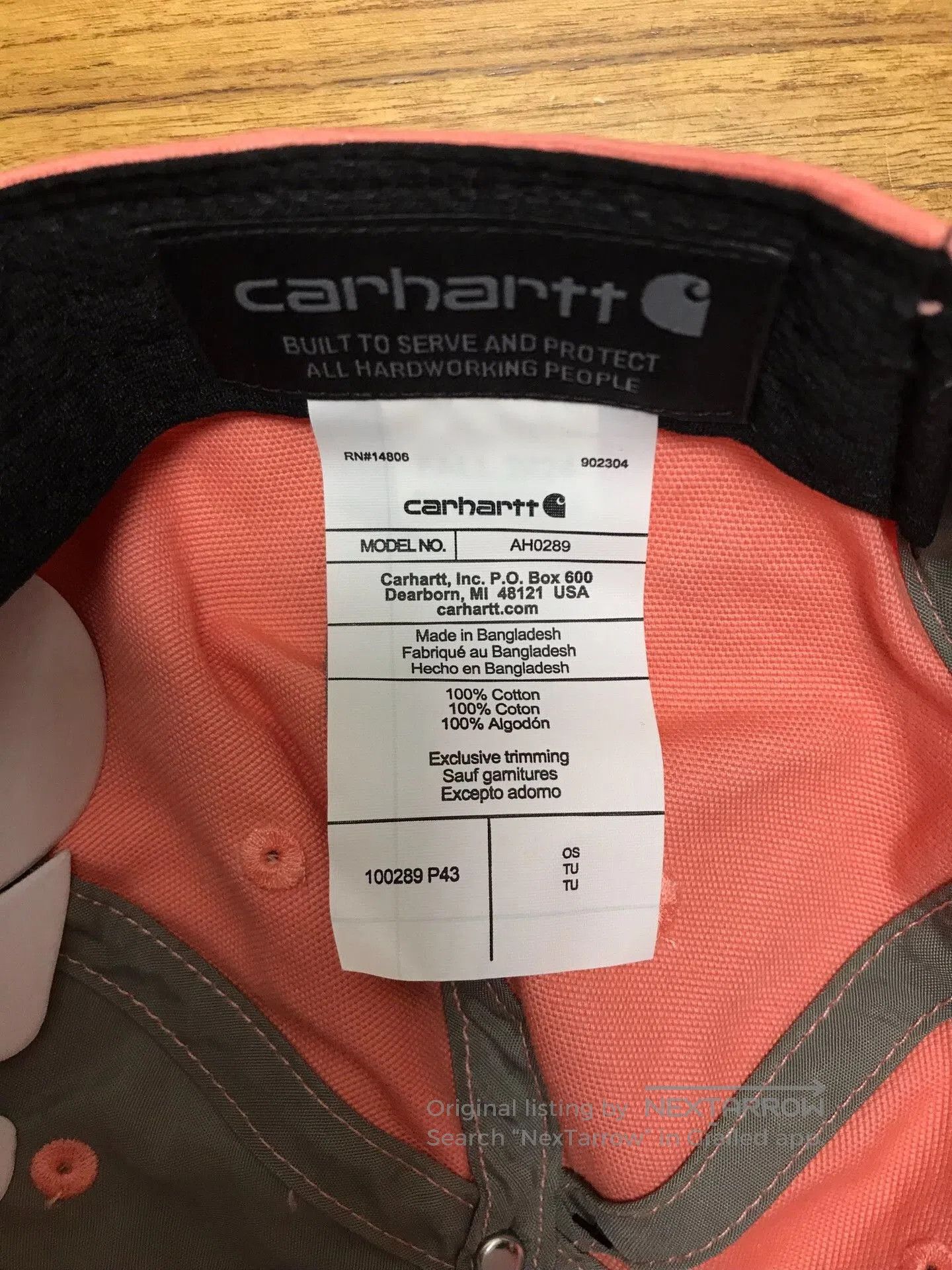 Carhartt Carhartt 100289 P43 Baseball Cap. Size ONE SIZE - 8 Thumbnail