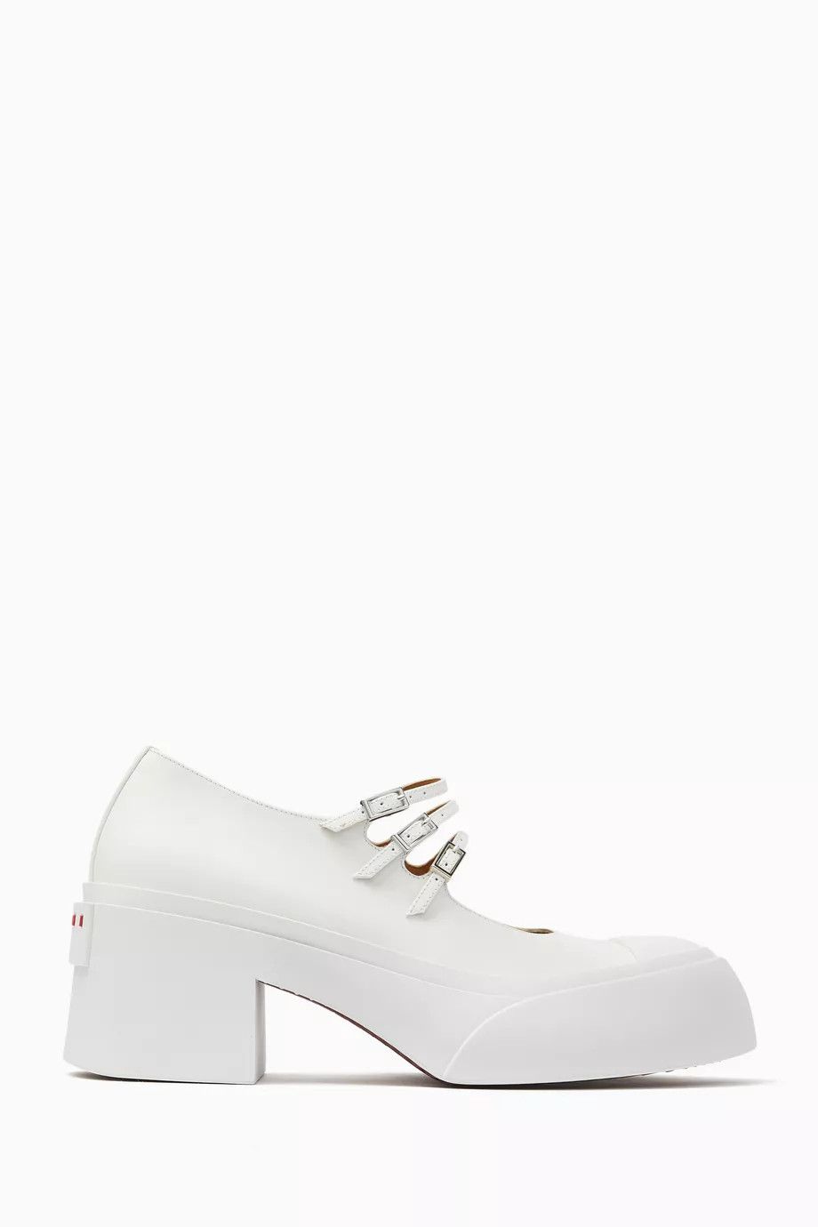 Marni o1s22i1n0525 Mary Jane Pablo Boots in White Size US 8 / IT 38 - 1 Thumbnail