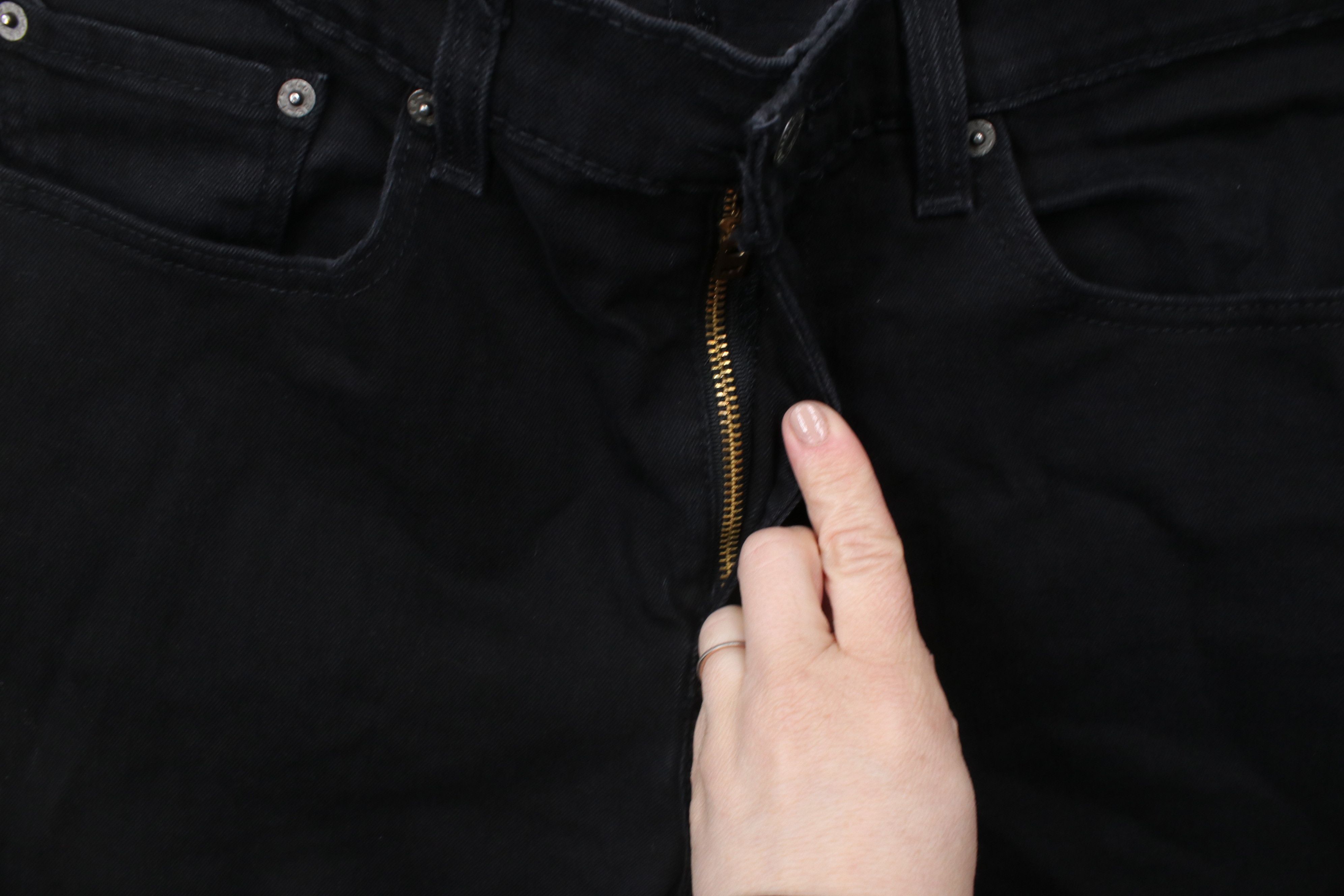 Levi's × Vintage Vintage Y2K Levis 502 Stretch Tapered Leg Denim Jeans Black Size US 32 / EU 48 - 5 Thumbnail