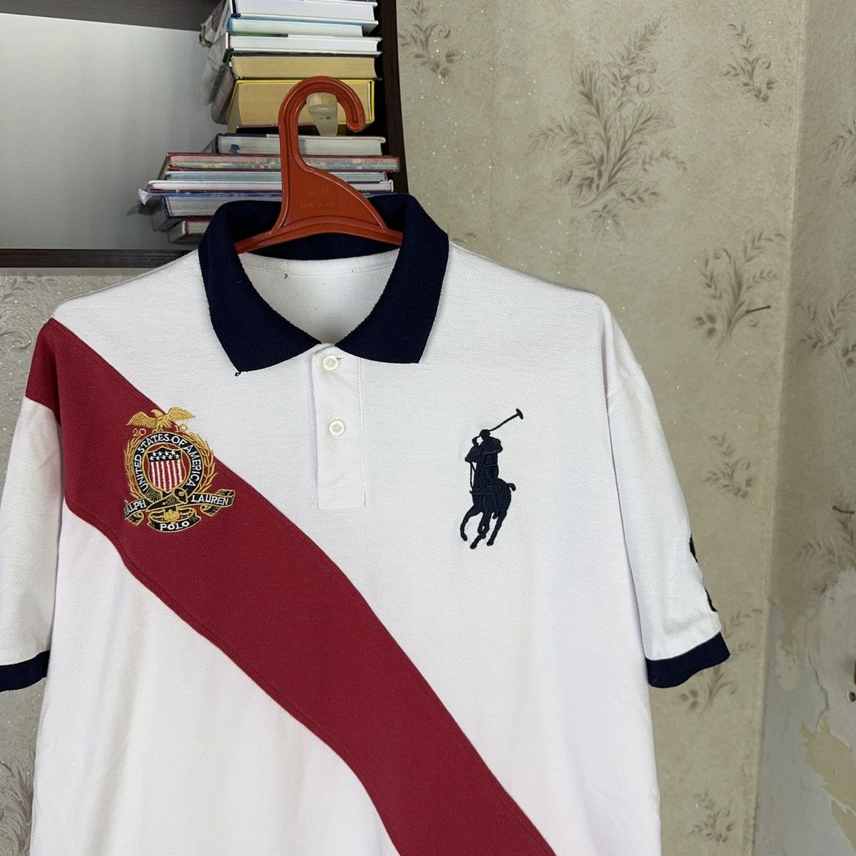 Designer × Polo Ralph Lauren Vintage Polo Ralph Lauren T shirt USA Chief Kiff White XL Size US XL / EU 56 / 4 - 8 Thumbnail