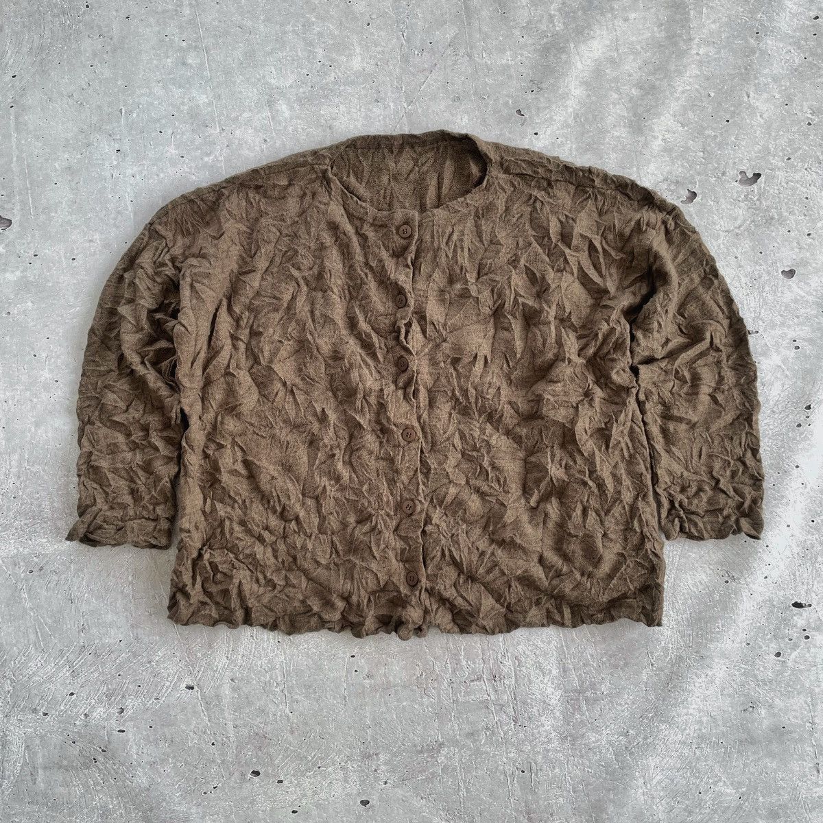 Issey Miyake × Japanese Brand Issey Miyake Cardigan made in Japan Women’s sz OS Size ONE SIZE - 1 Thumbnail