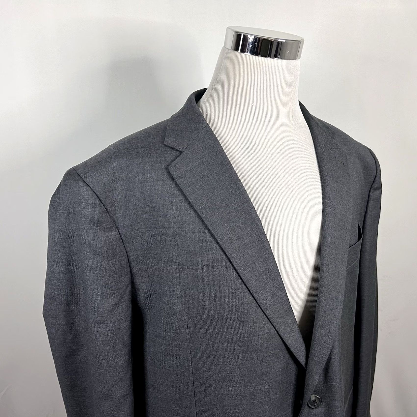 Joseph Abboud Joseph Abboud Sport Coat Gray Zignone Wool Two Button Double Vented 52R Mens Jacket Coat Regular Length Slim? (keep concise) Size US XS / EU 42 / 0 - 2 Thumbnail