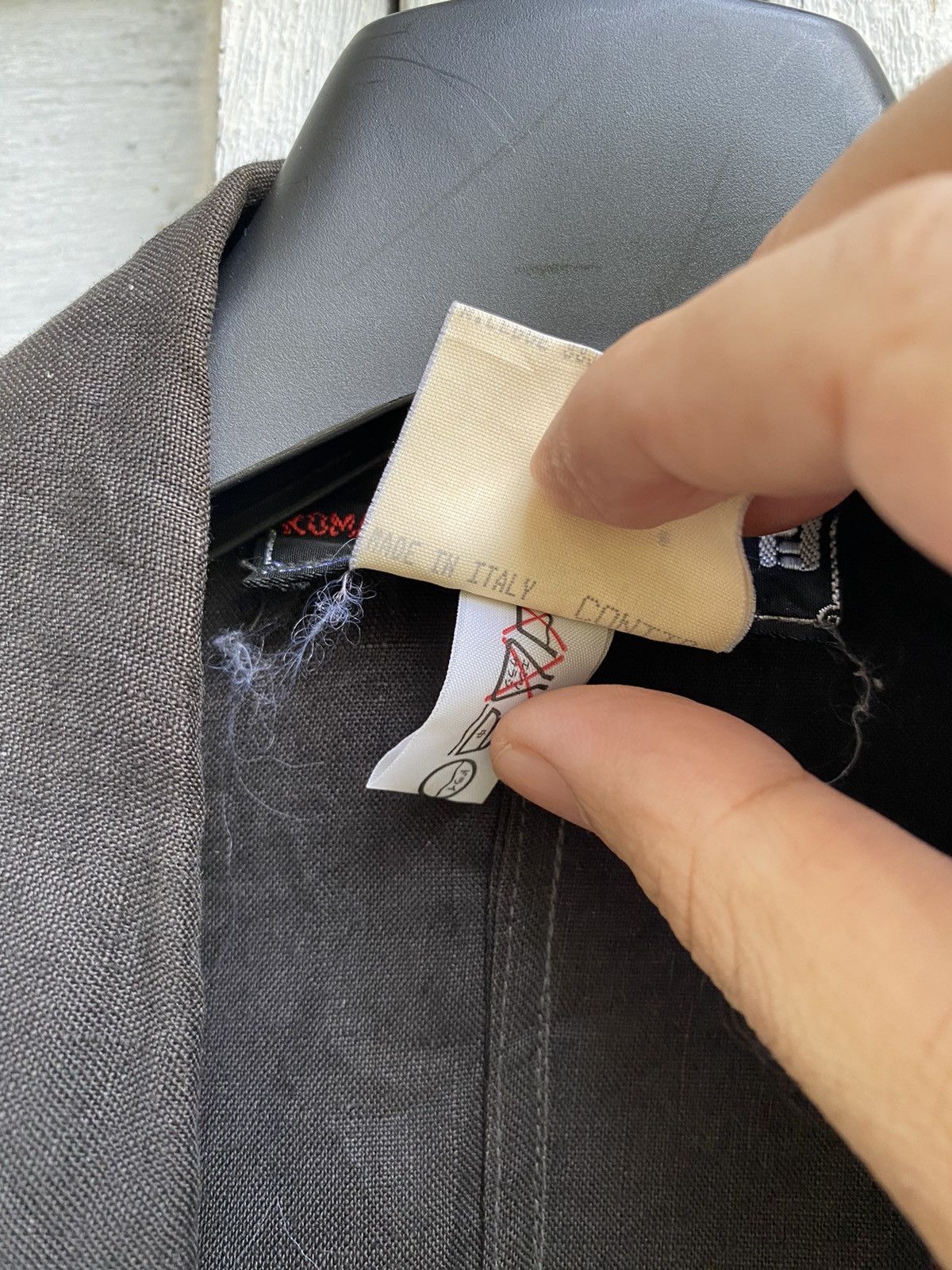 Fendi × Vintage Vintage Fendi 365 By Contir Button Less Linen Jacket Size S / US 4 / IT 40 - 10 Thumbnail