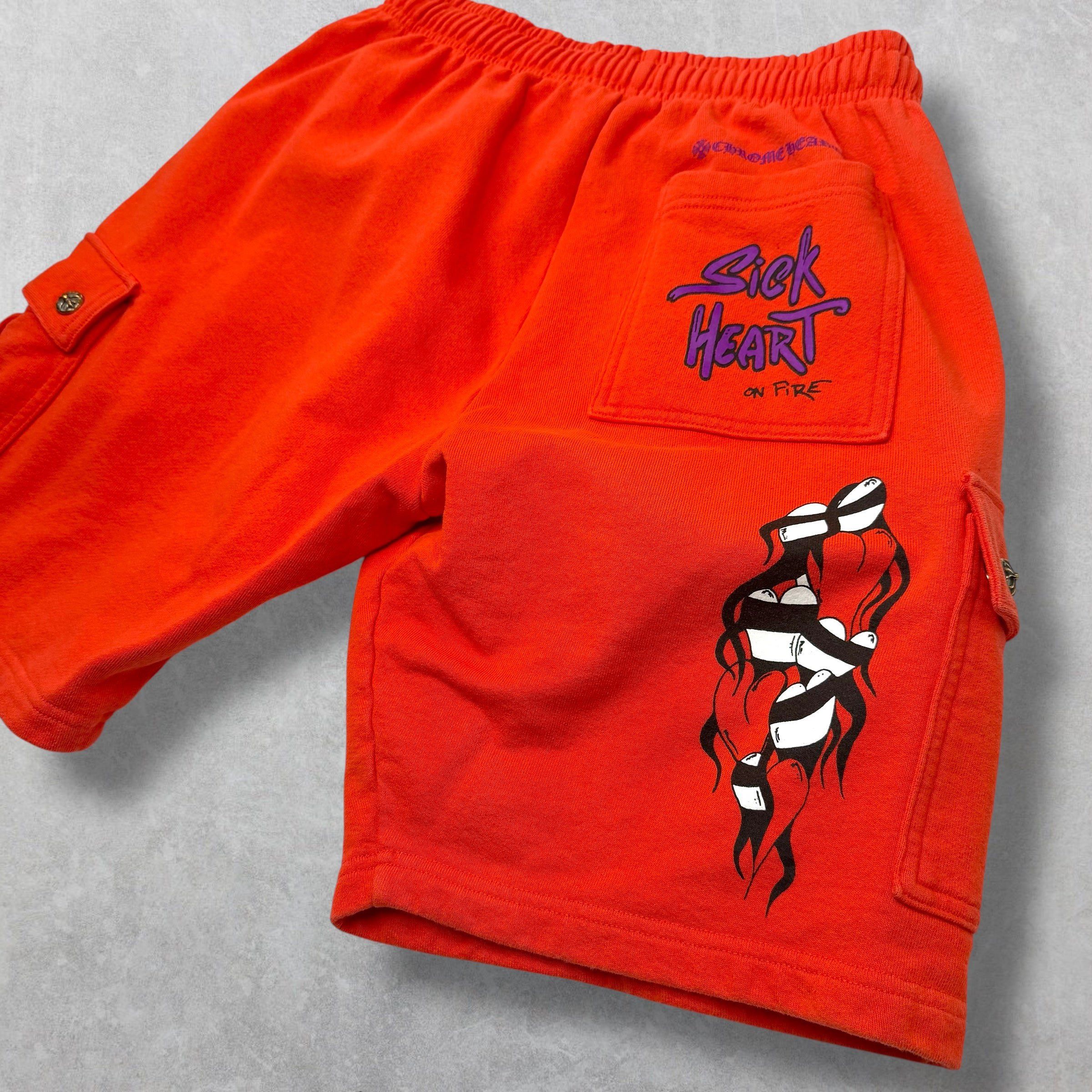 Chrome Hearts Chrome Hearts Matty Boy Sick Hearts Cargo Sweatshorts L Size US 30 / EU 46 - 3 Thumbnail