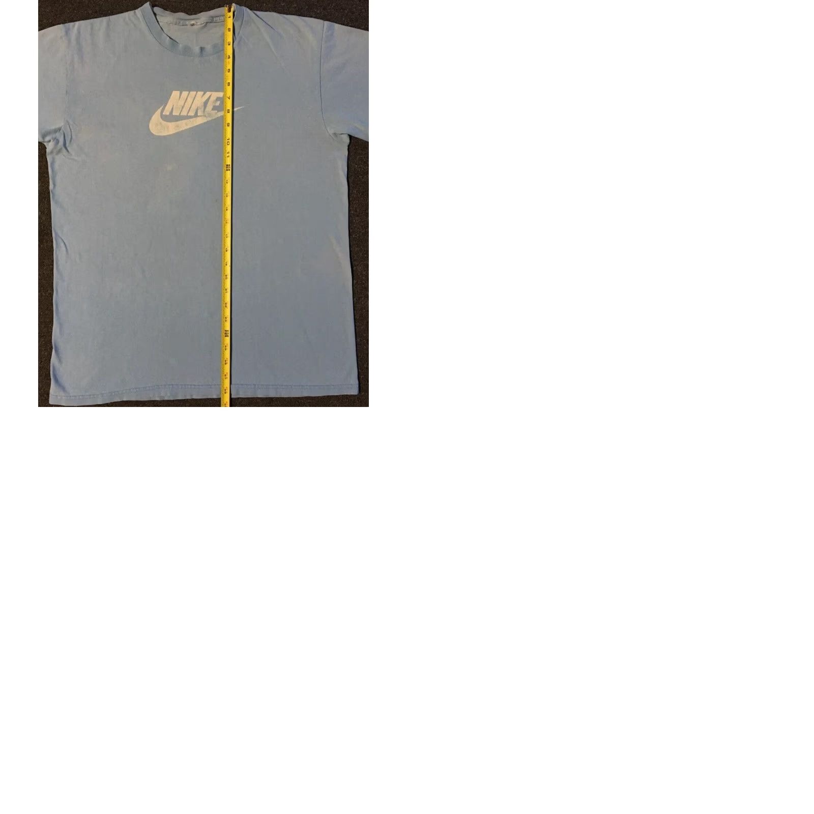 Nike VINTAGE Nike Shirt L Blue Swoosh Grunge 90s Y2K Surf Skate Hip Hop Rock 80s Mens Size US L / EU 52-54 / 3 - 10 Thumbnail