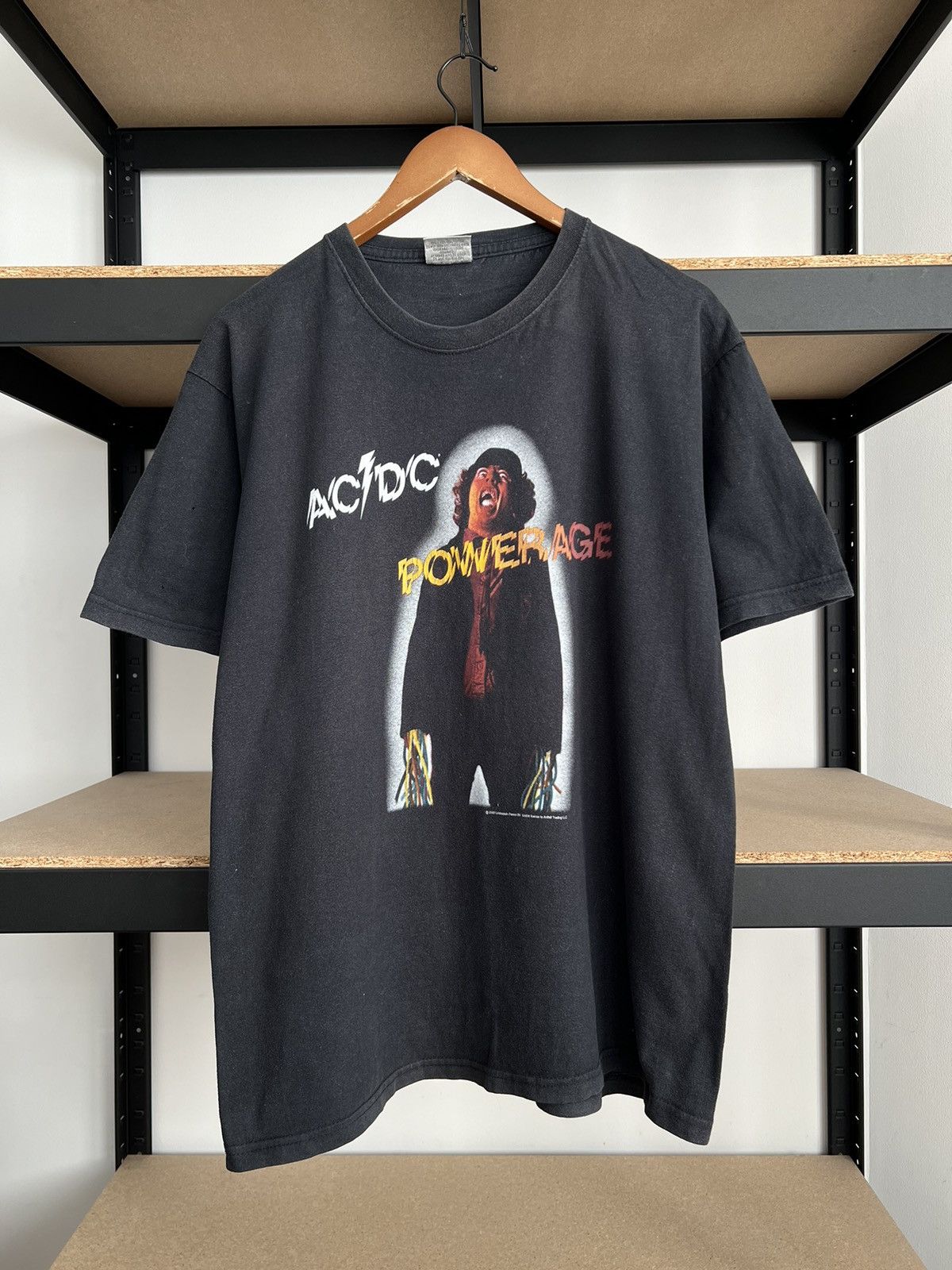 Band Tees Vintage 2003 AC/DC ACDC Powerage Black T-shirt Size US L / EU 52-54 / 3 - 3 Thumbnail